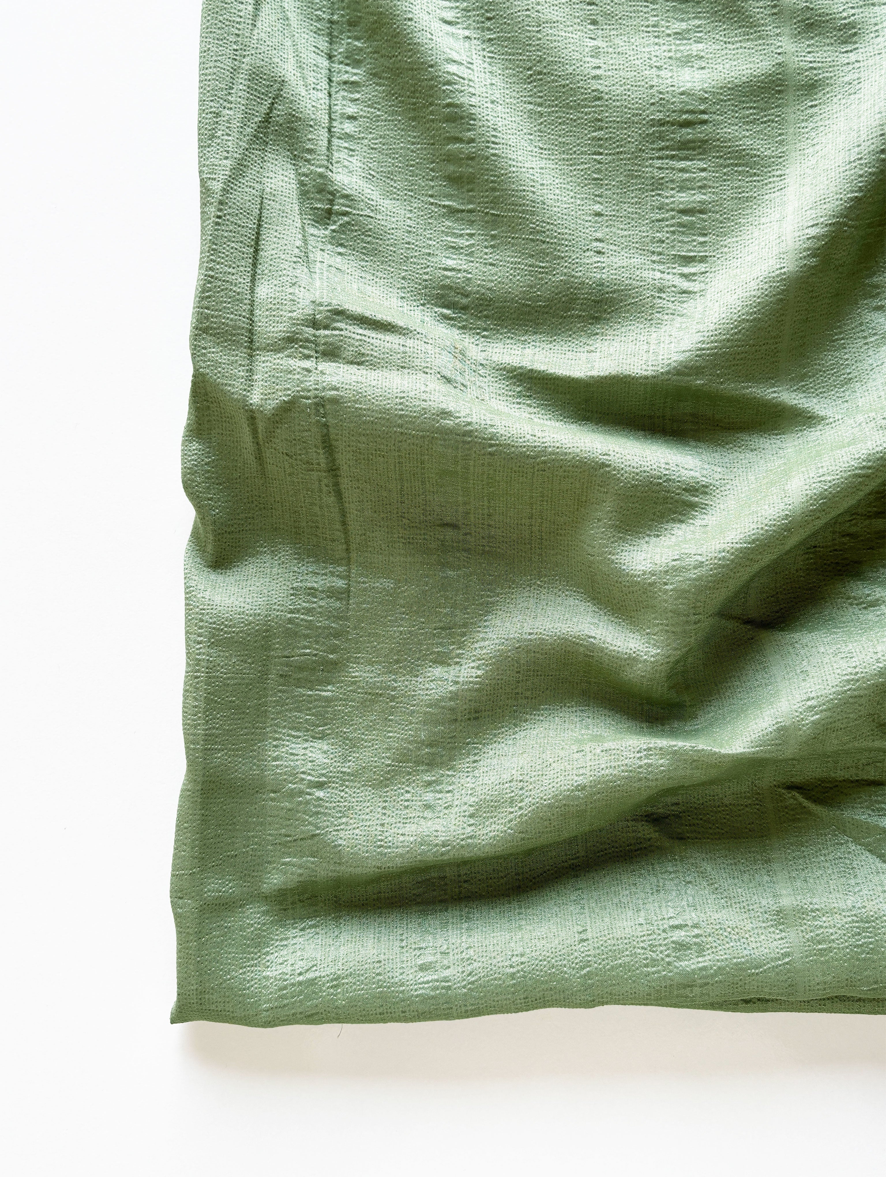 Green Poly Textured Mill Dyed Fabric - 7.5 kg