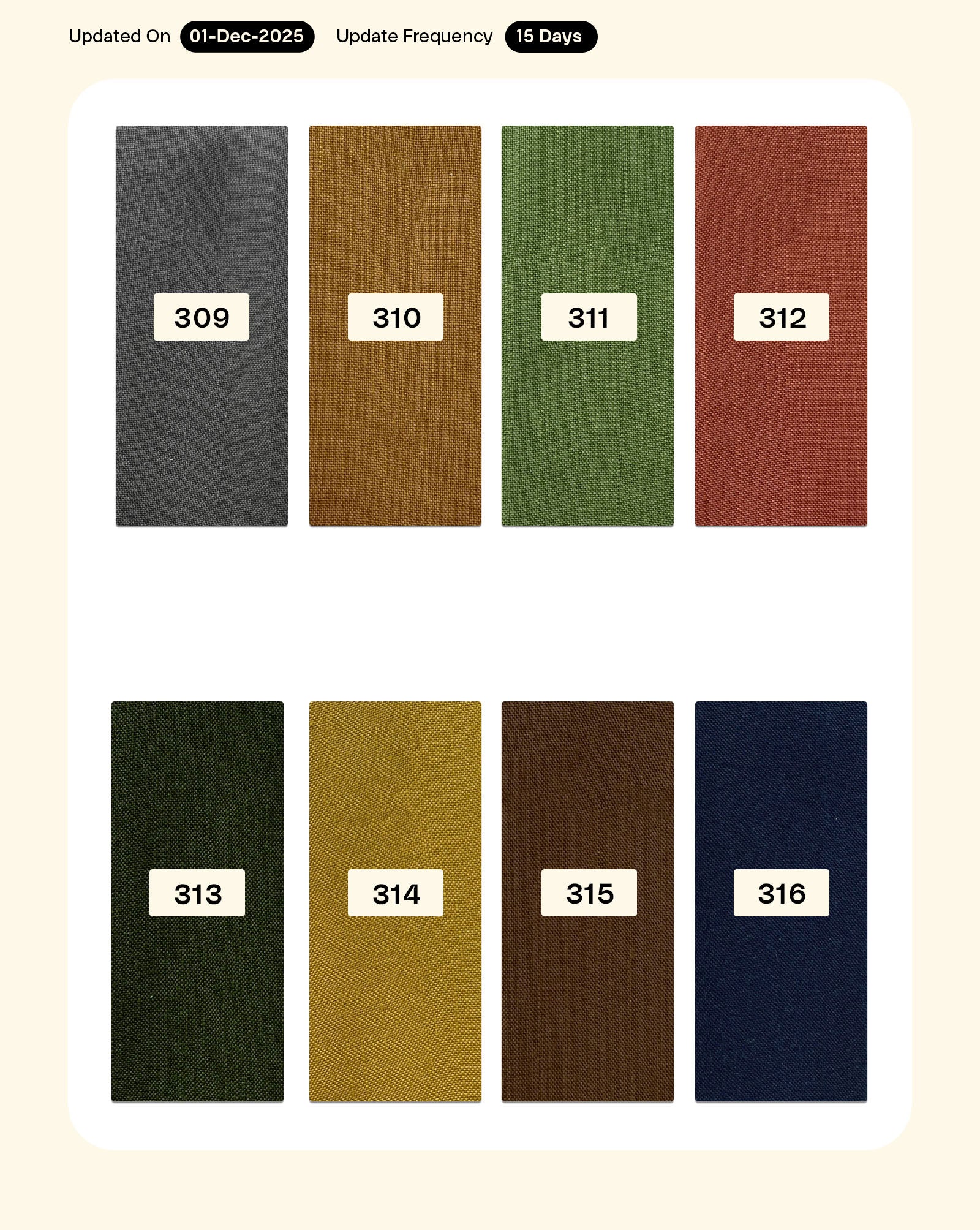 Poly Single Sided Slub Mill Dyed Fabric 48" - 12 kg