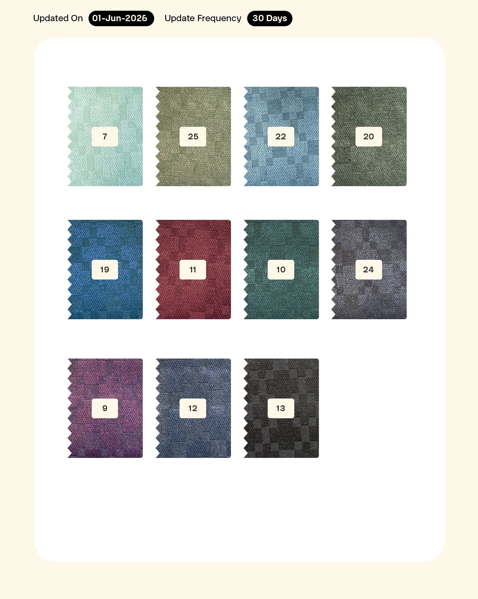 Poly Cotton Dobby Shirting Mill Dyed Fabric 56"
