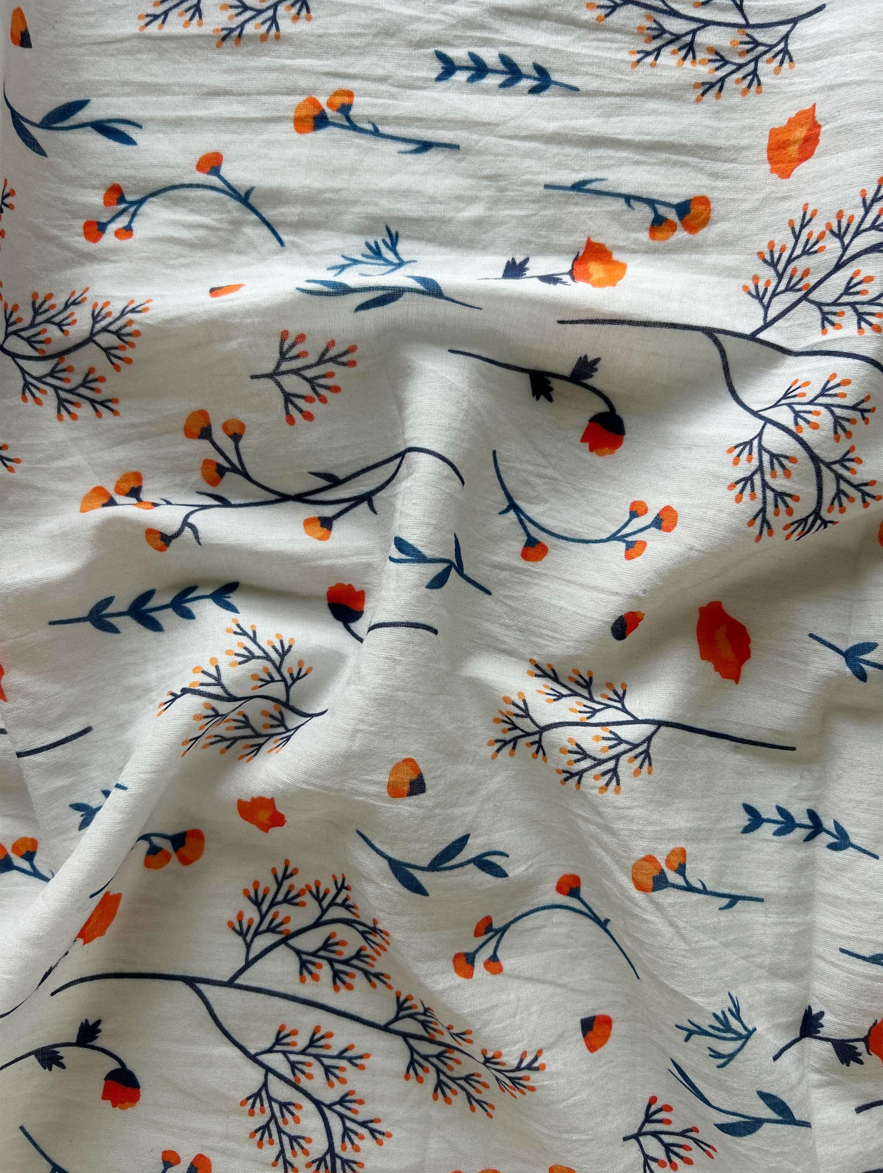 Digital Print (92 X 80) Voile Cotton Fabric