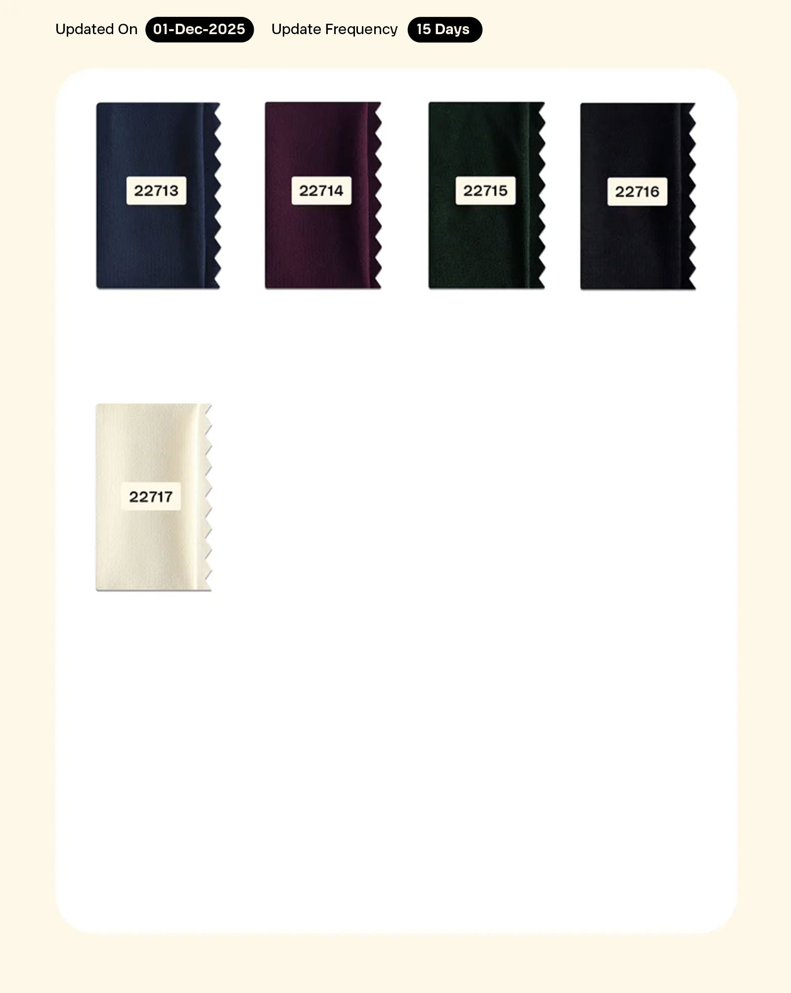 Poly Double Georgette Fabric 60" - 18.5 kg