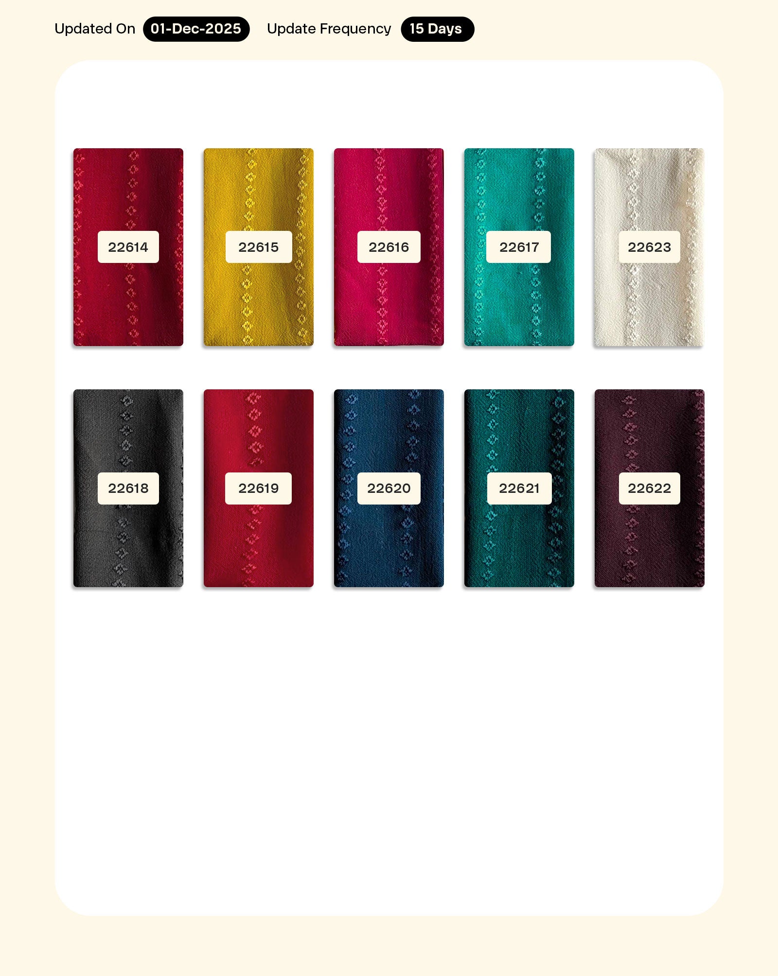 Poly Dobby Georgette Fabric 46" - 9 kg