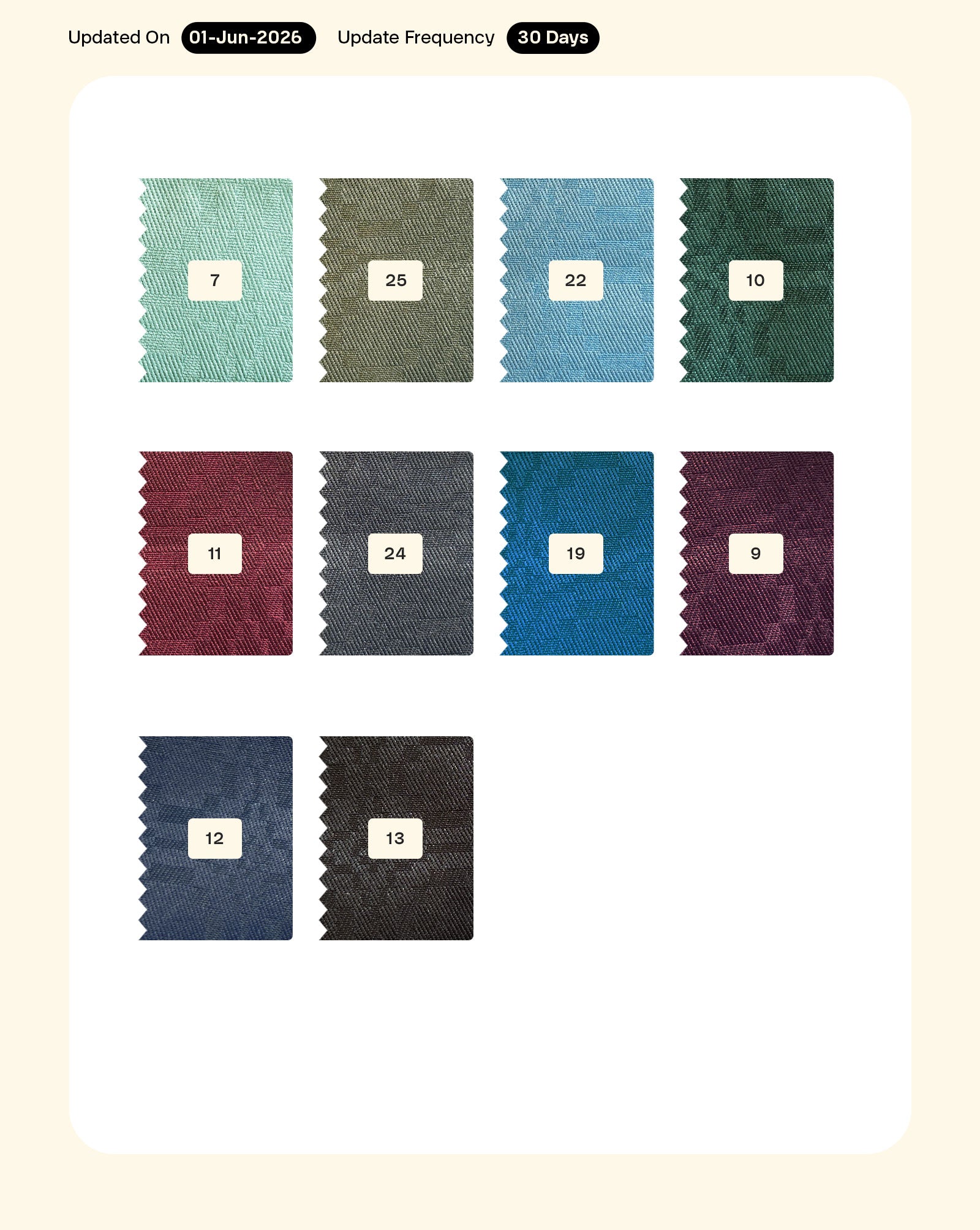 Poly Cotton Dobby Shirting Mill Dyed Fabric 56"