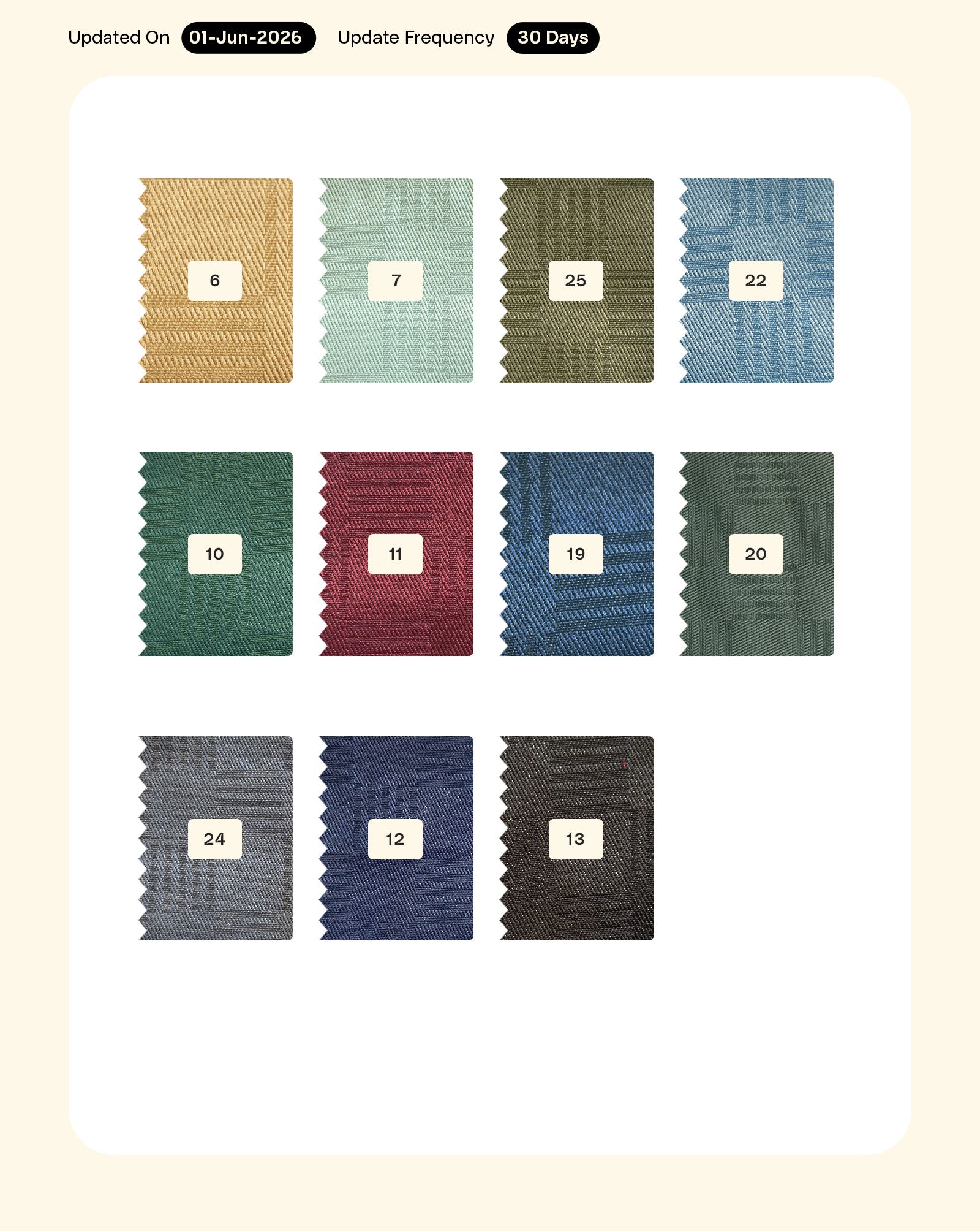 Poly Cotton Dobby Shirting Mill Dyed Fabric 56"