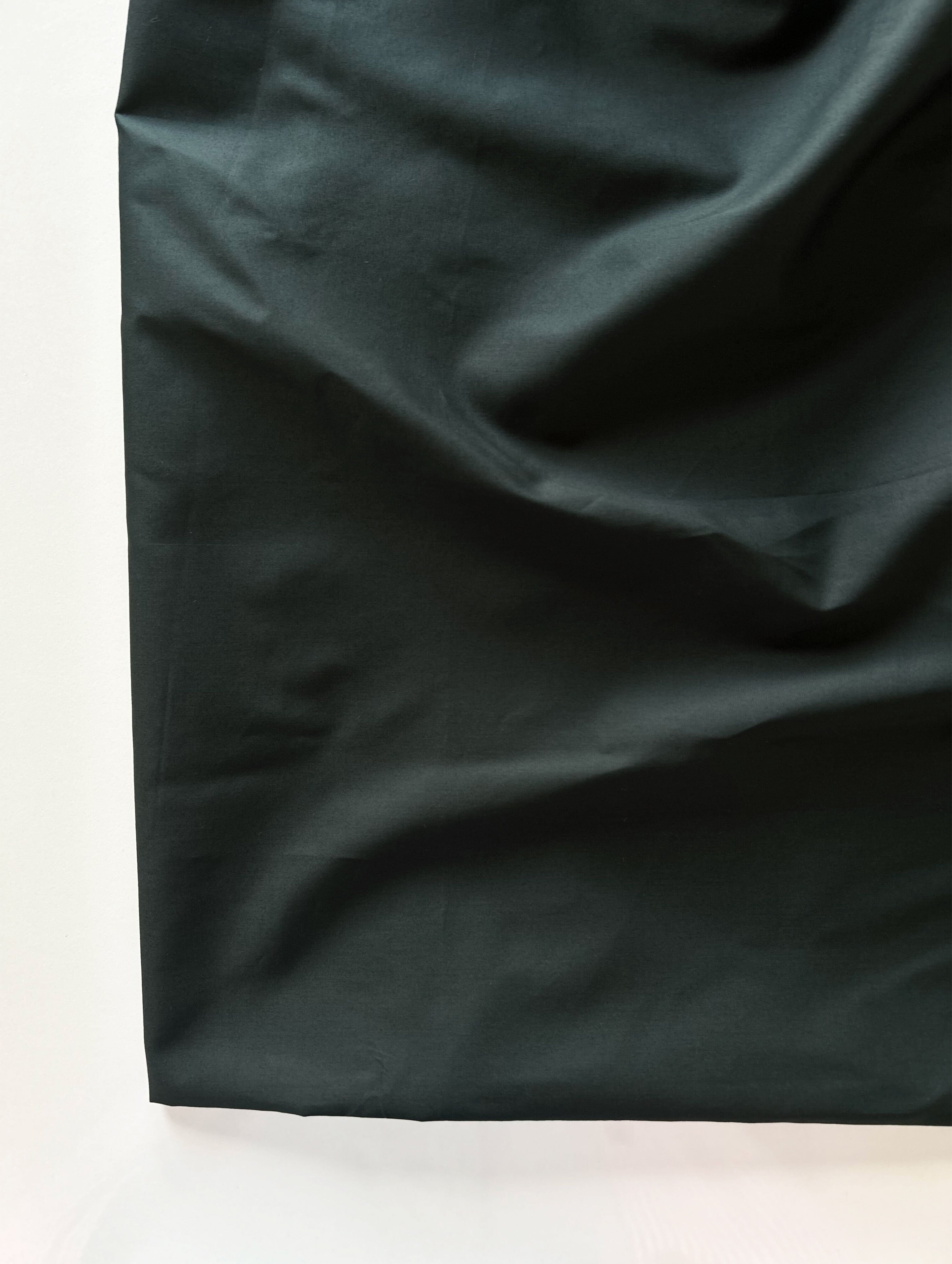 Dark Green 57% Cotton 43% Tencel Mill Dyed Fabric 56"
