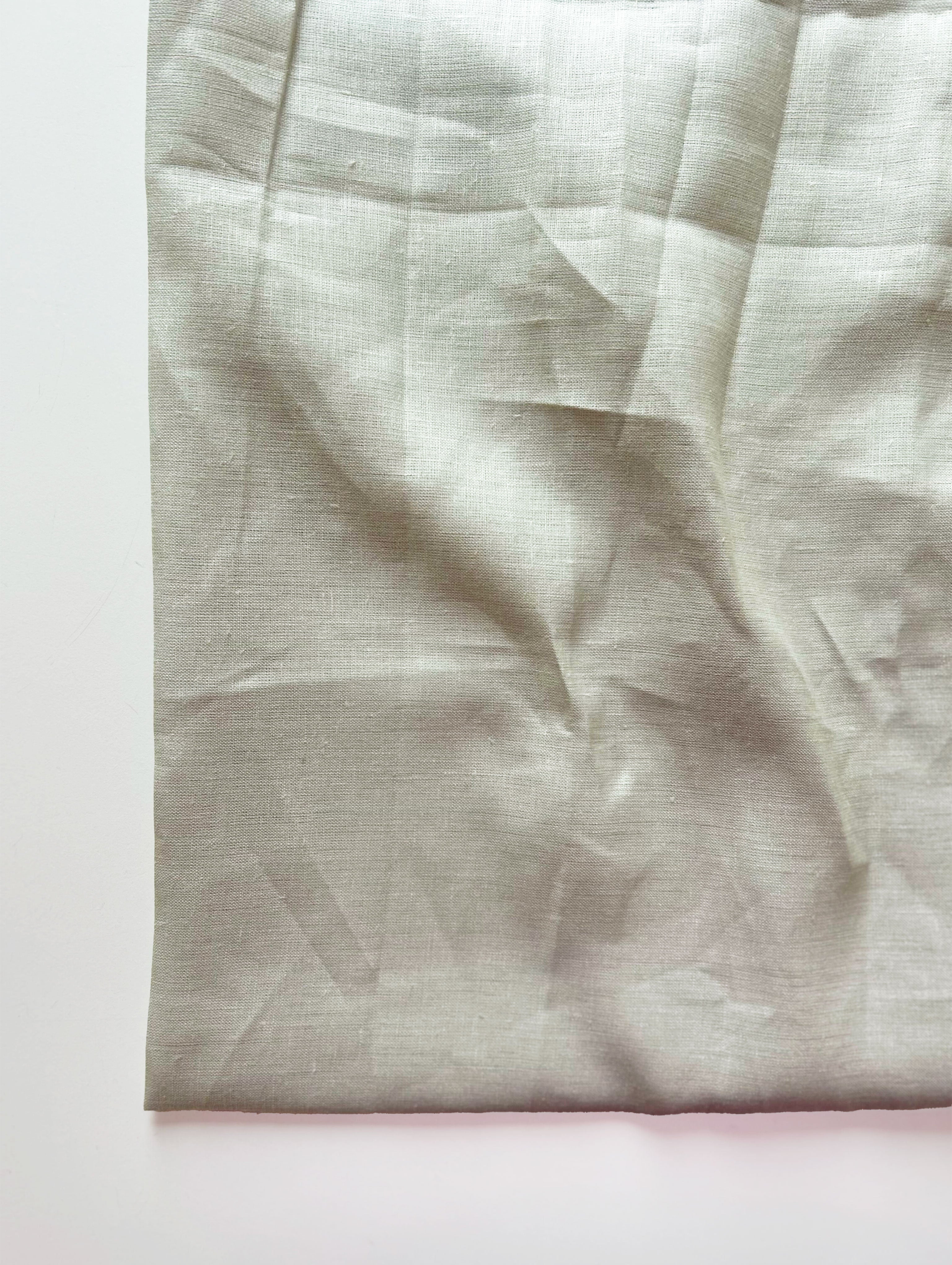 Light Grey Dyed 60 Lea Pure Linen Mill Dyed Fabric 58"