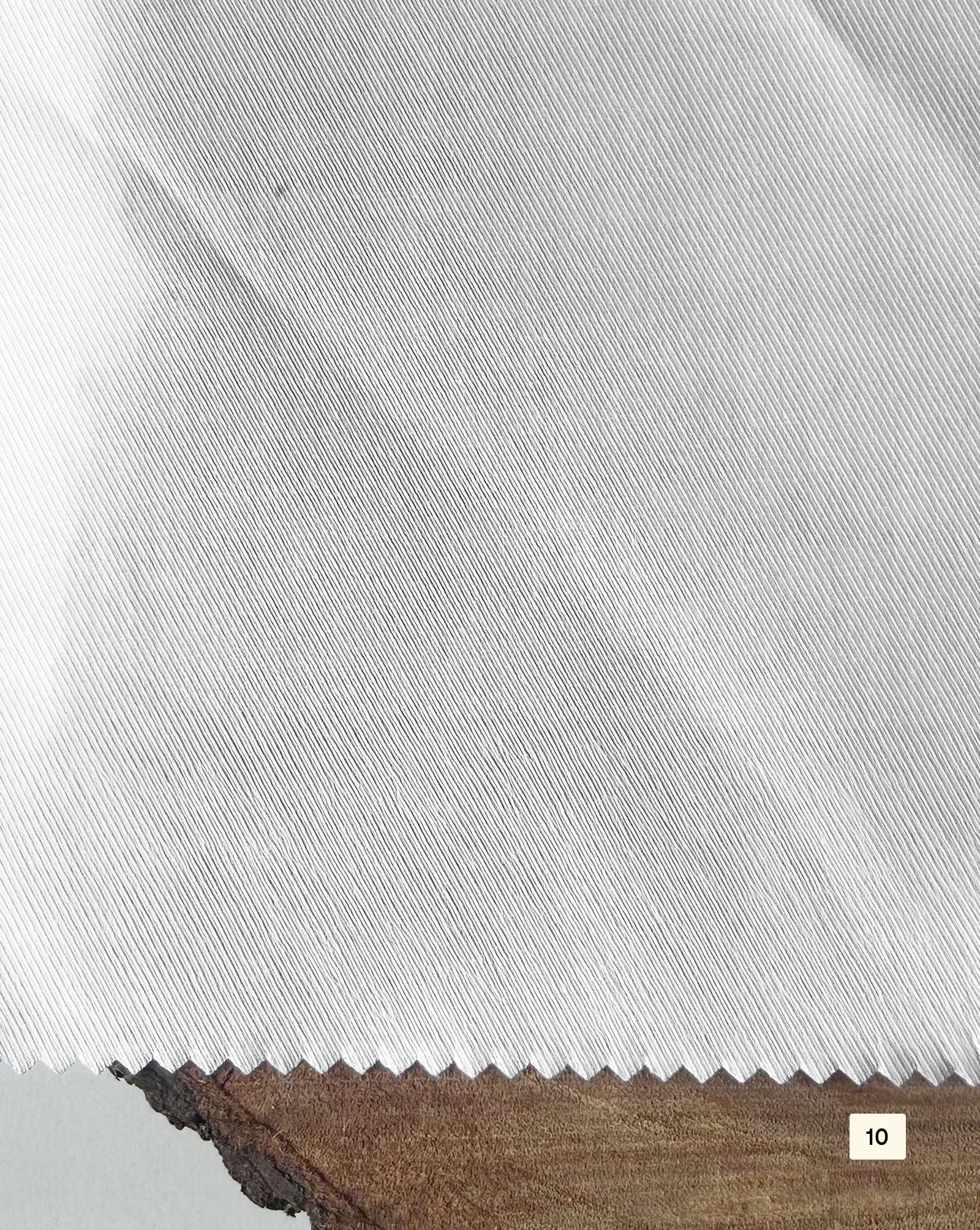 40s Cotton Twill White Fabric 58"
