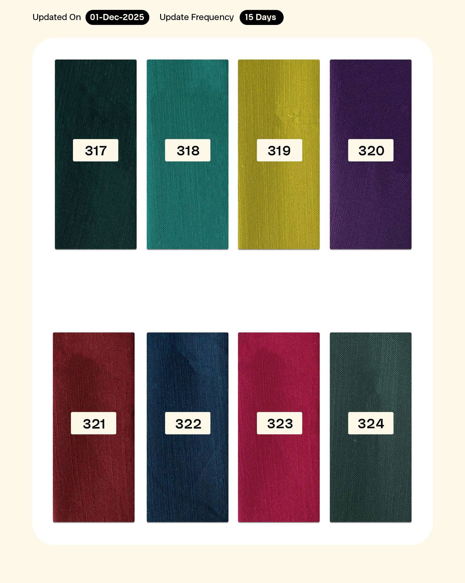 Poly Single Sided Slub Mill Dyed Fabric 48" - 12 kg