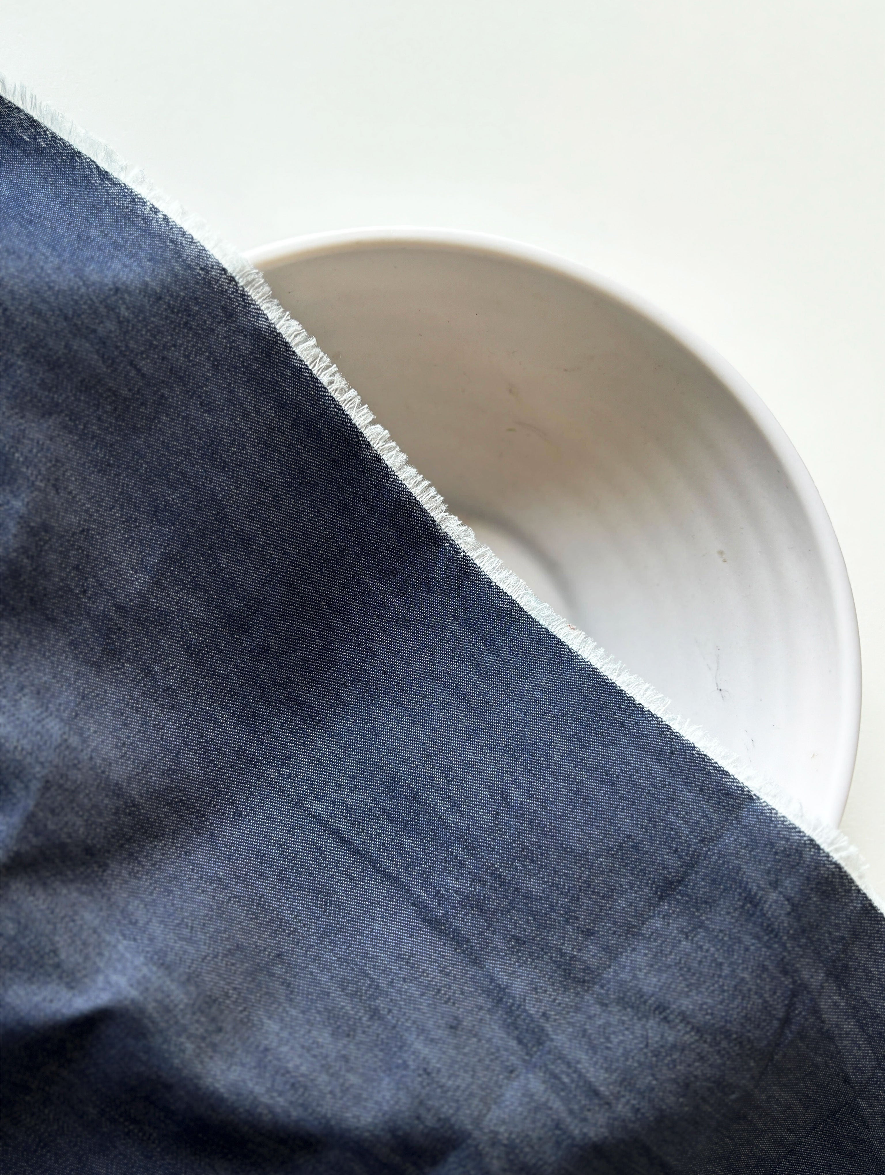 5.25 Ozs Indigo Cotton Poly Denim Fabric 63"