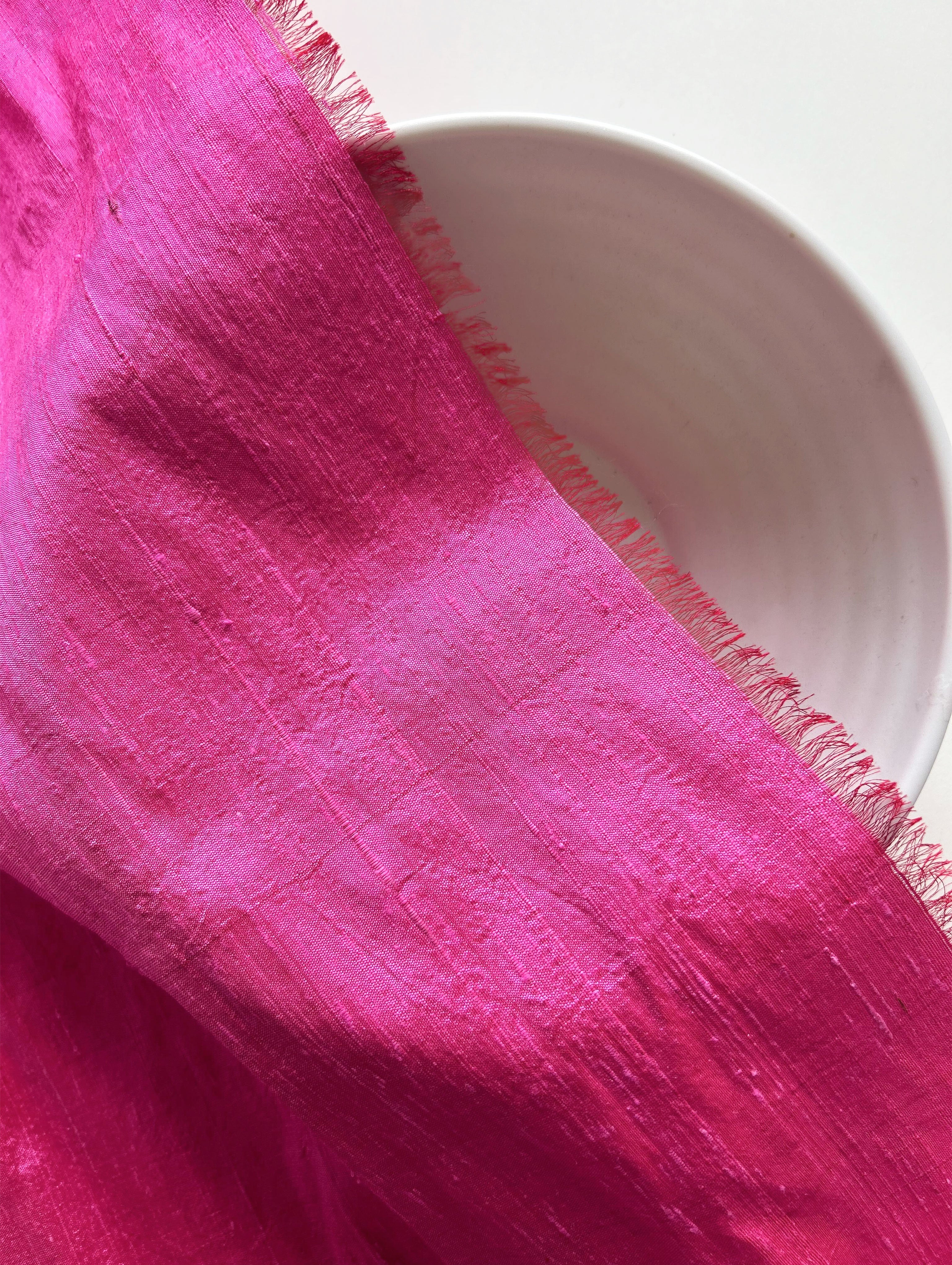 Fuchsia 100 Gram Dupion Silk Fabric