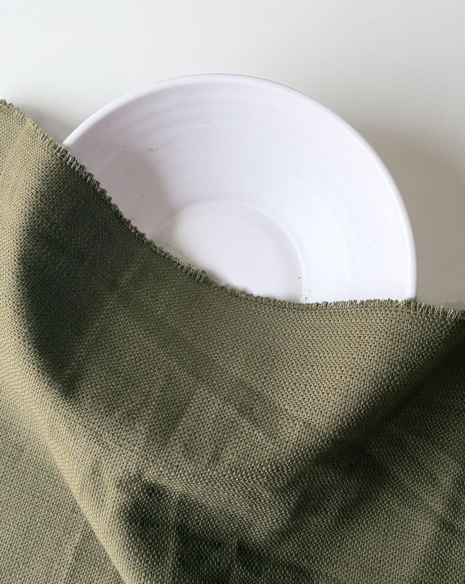 Olive Green Cotton Dobby Fabric 58"