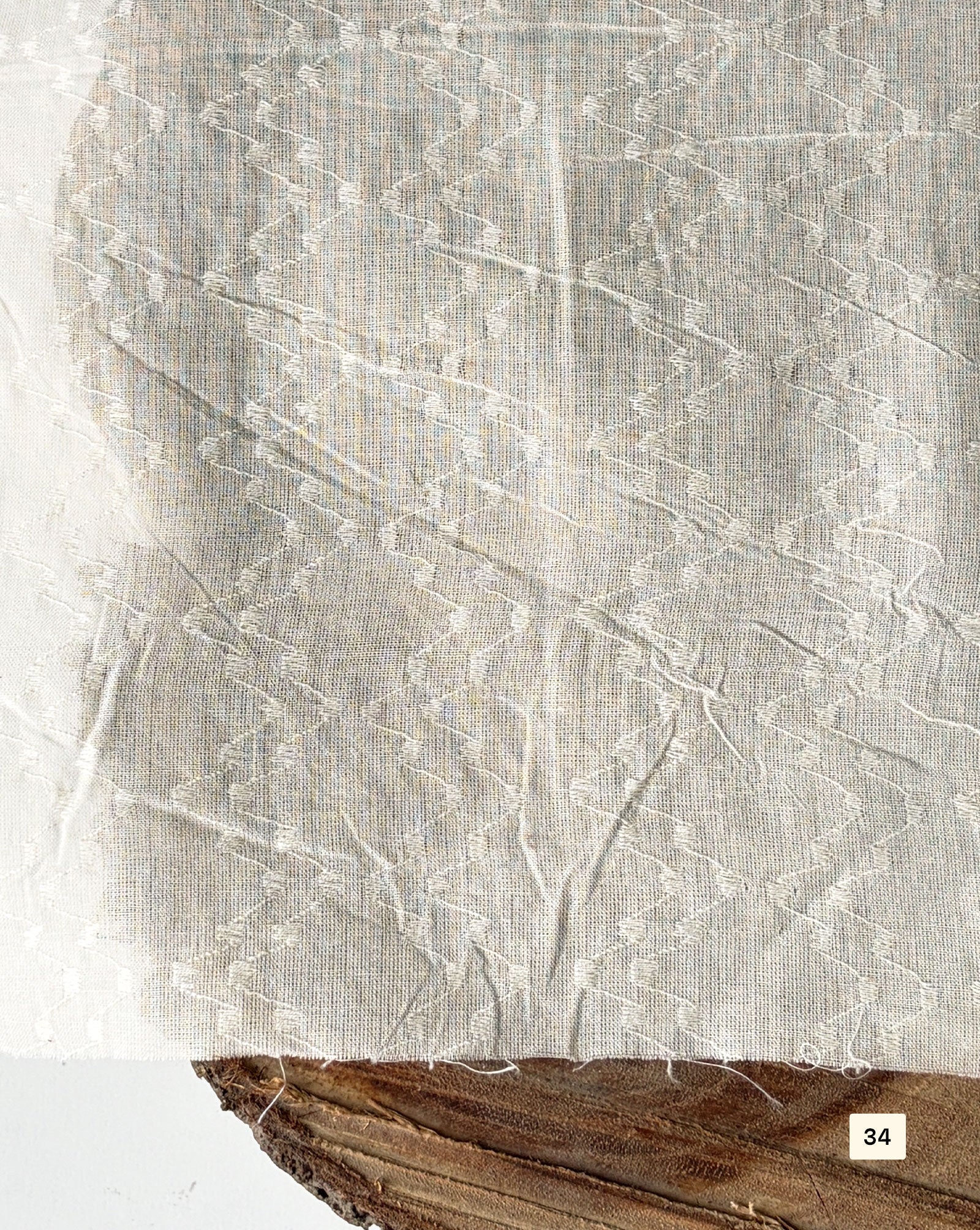 Greige Cotton Dobby fabric 48"