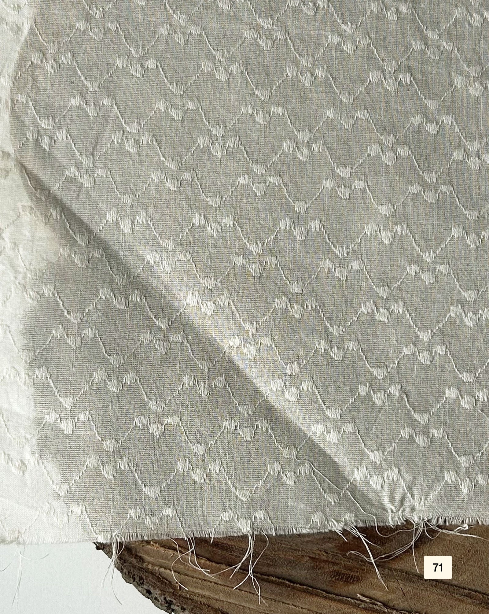 Greige Cotton Dobby fabric 48"