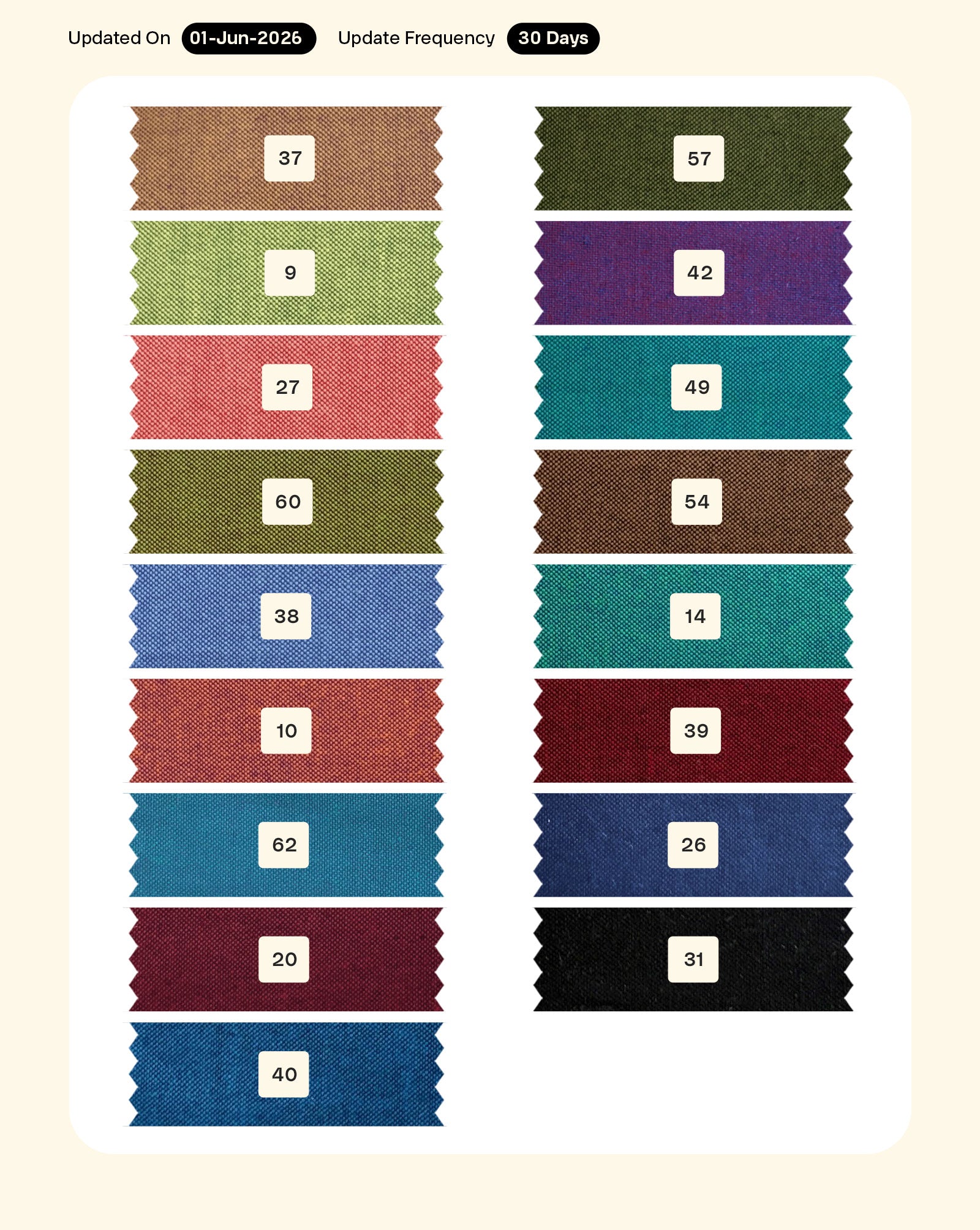 Cotton Poly Oxford Mill Dyed Fabric 56"