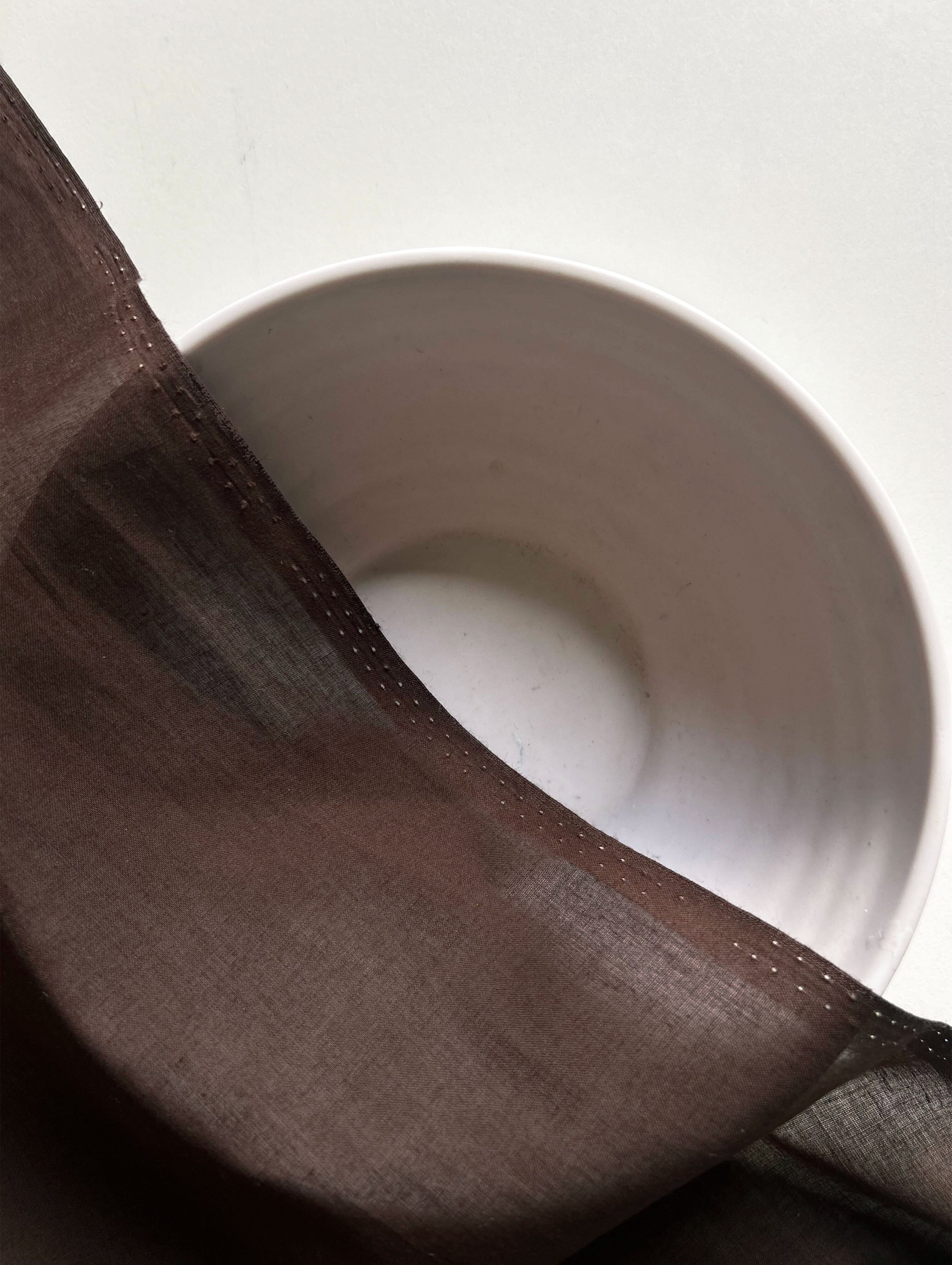 Dark Brown (92 x 80) Voile Cotton Mill Dyed Fabric