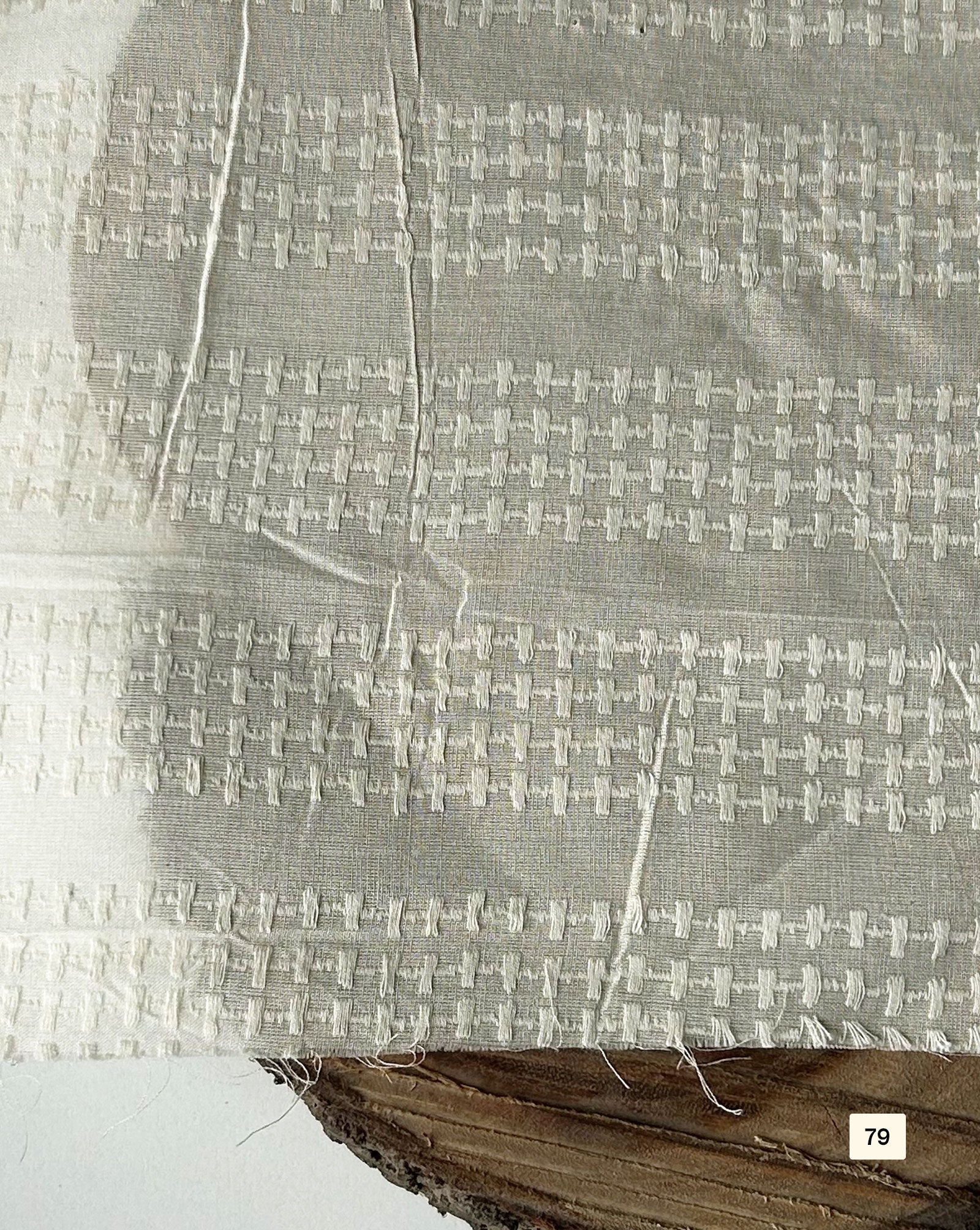 Greige Cotton Dobby fabric 48"