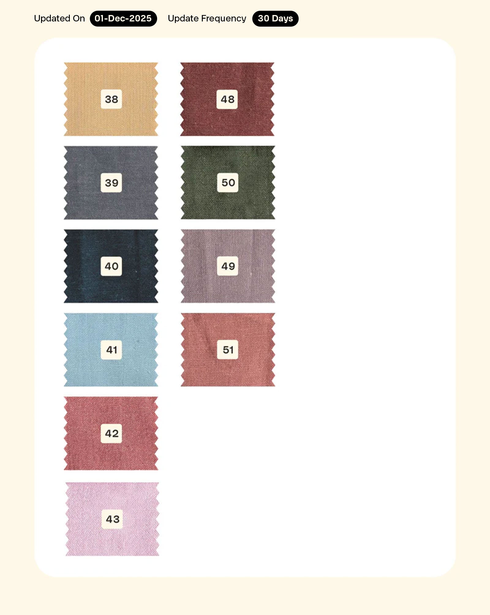 Viscose Flex Mill Dyed Fabric - 12 kg