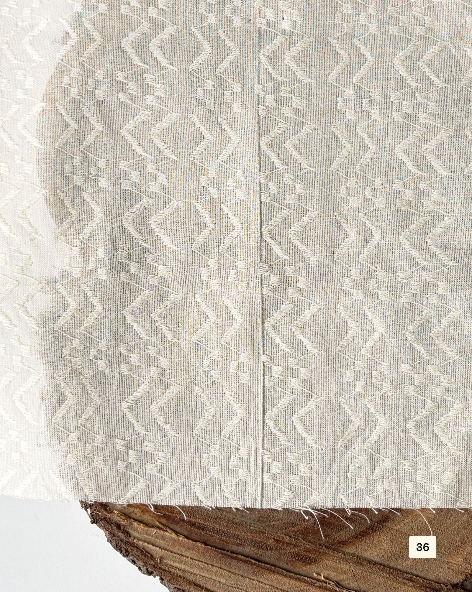 Greige Cotton Dobby fabric 48"