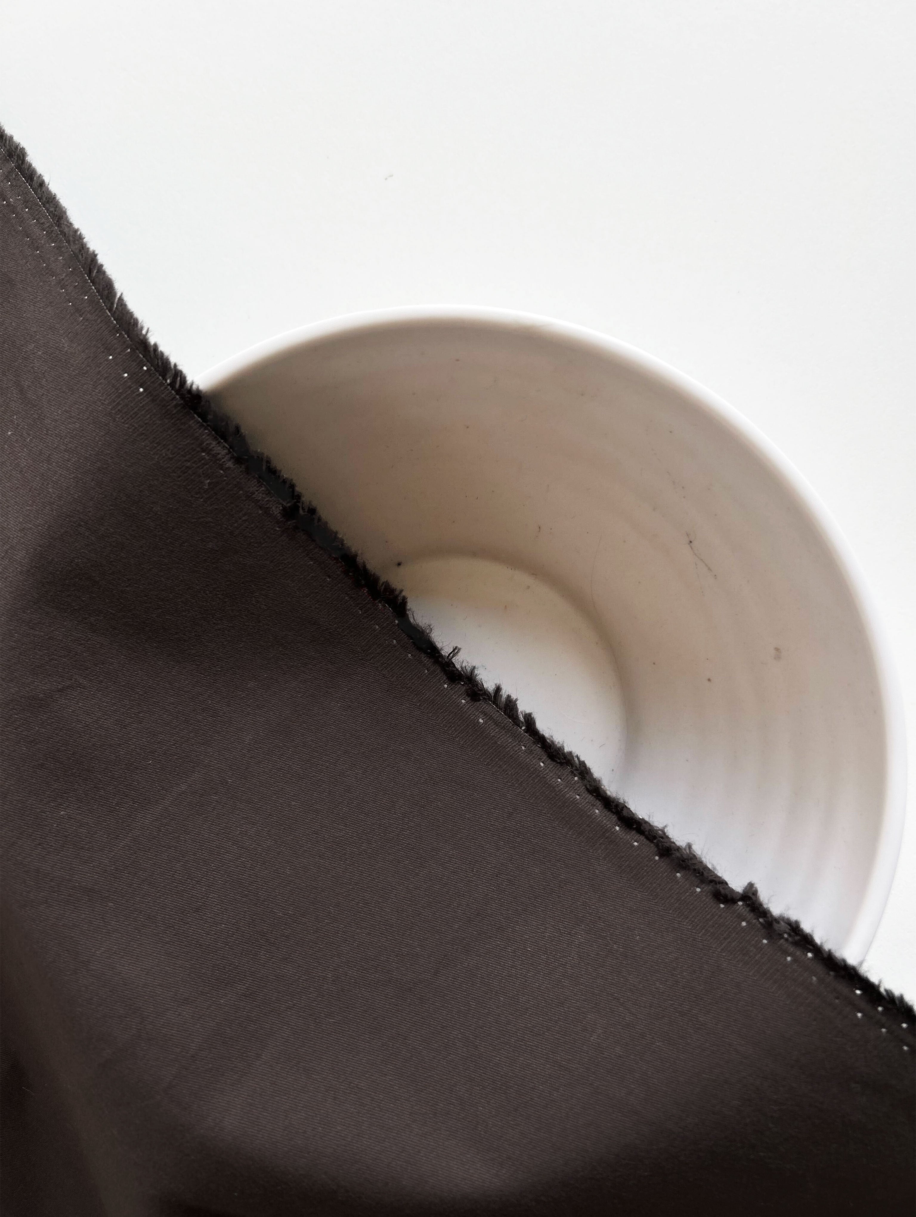 Brown 30s Cotton Twill Lafer Mill Dyed Fabric 57"