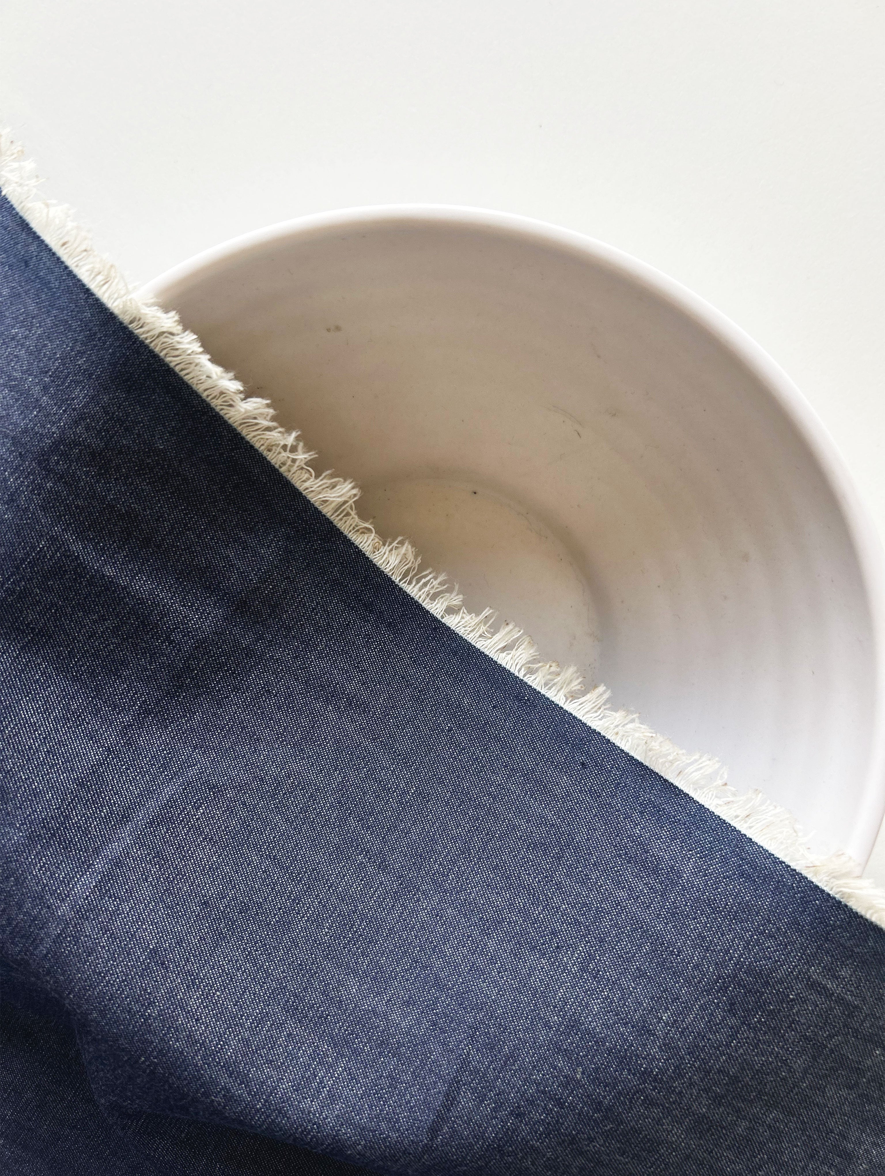 5.5 Ozs Indigo Cotton Denim Fabric 63"