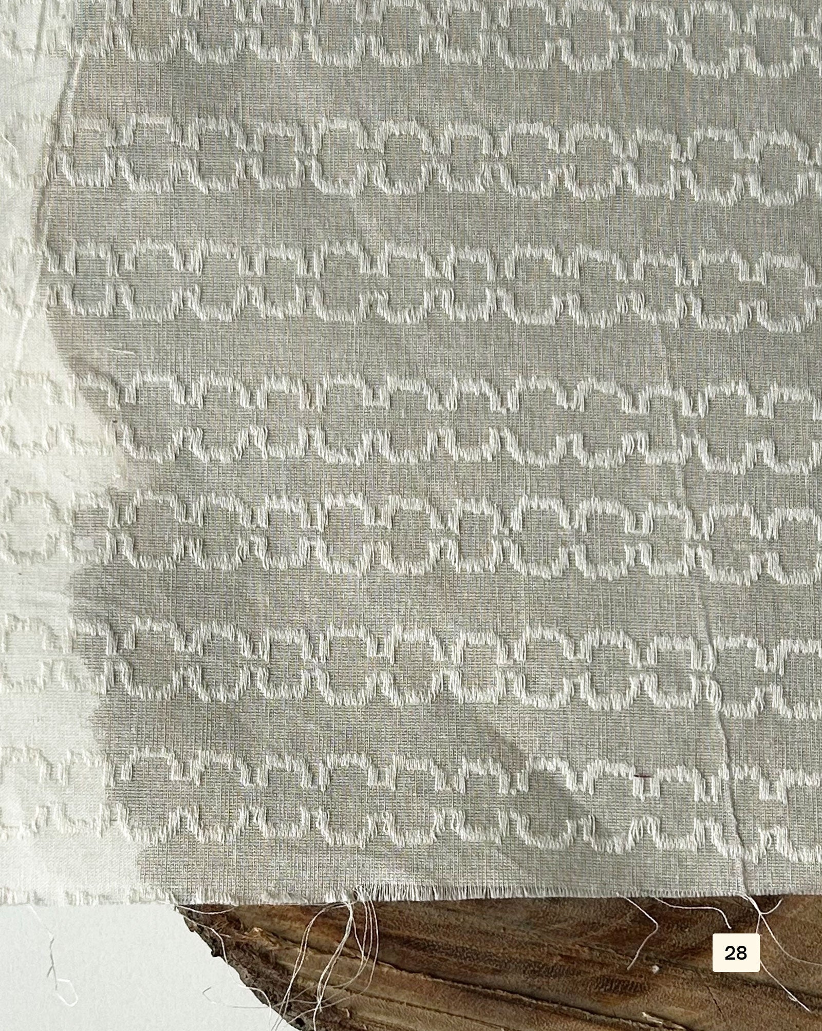 Greige Cotton Dobby fabric 48"