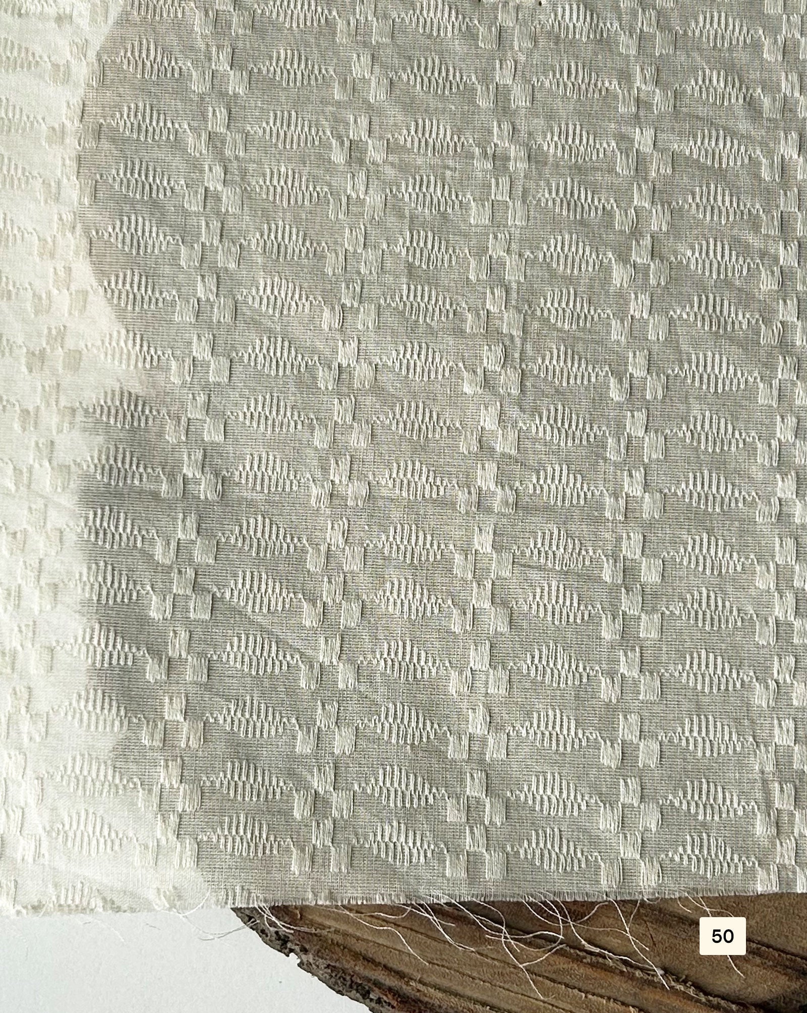 Greige Cotton Dobby fabric 48"