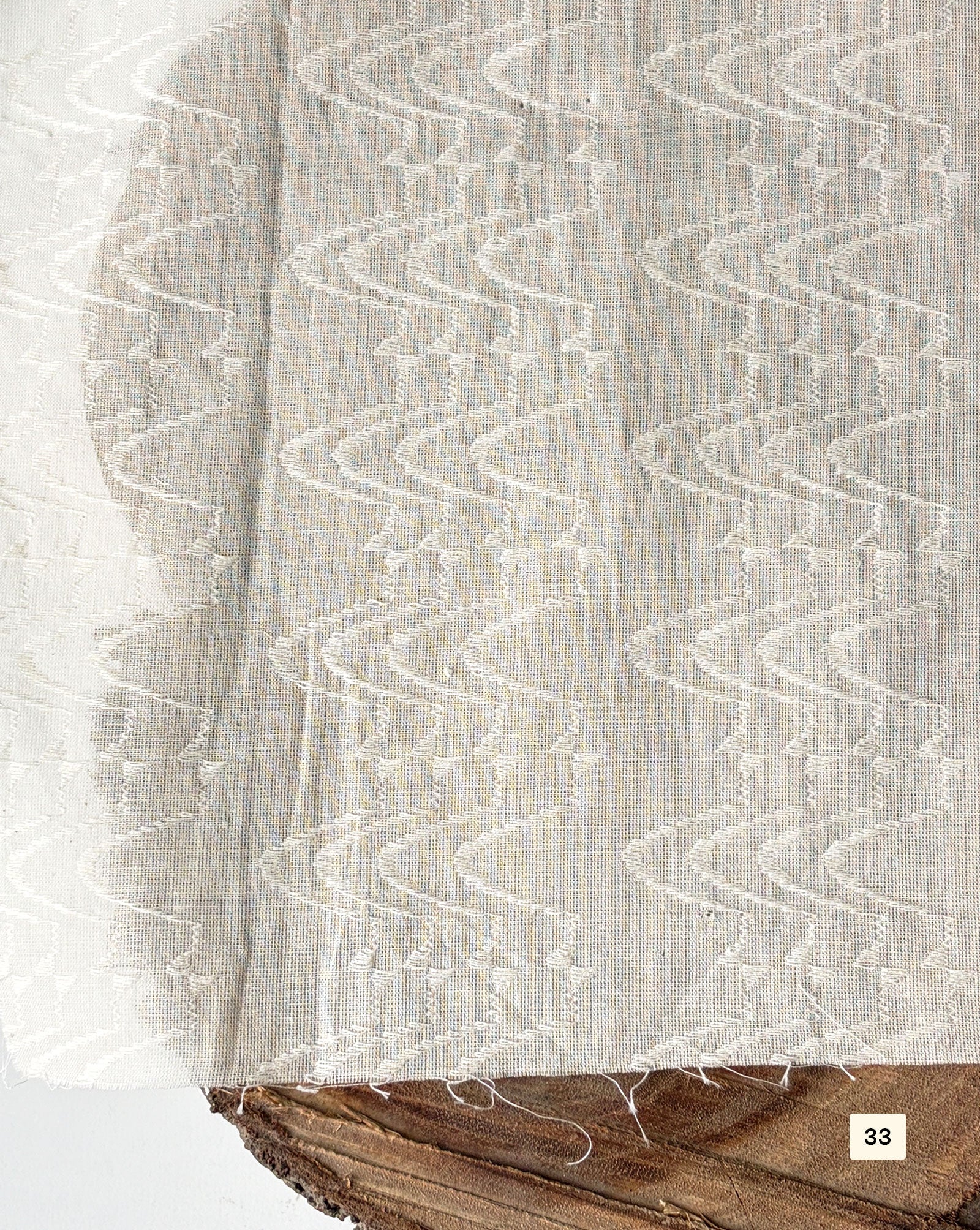 Greige Cotton Dobby fabric 48"