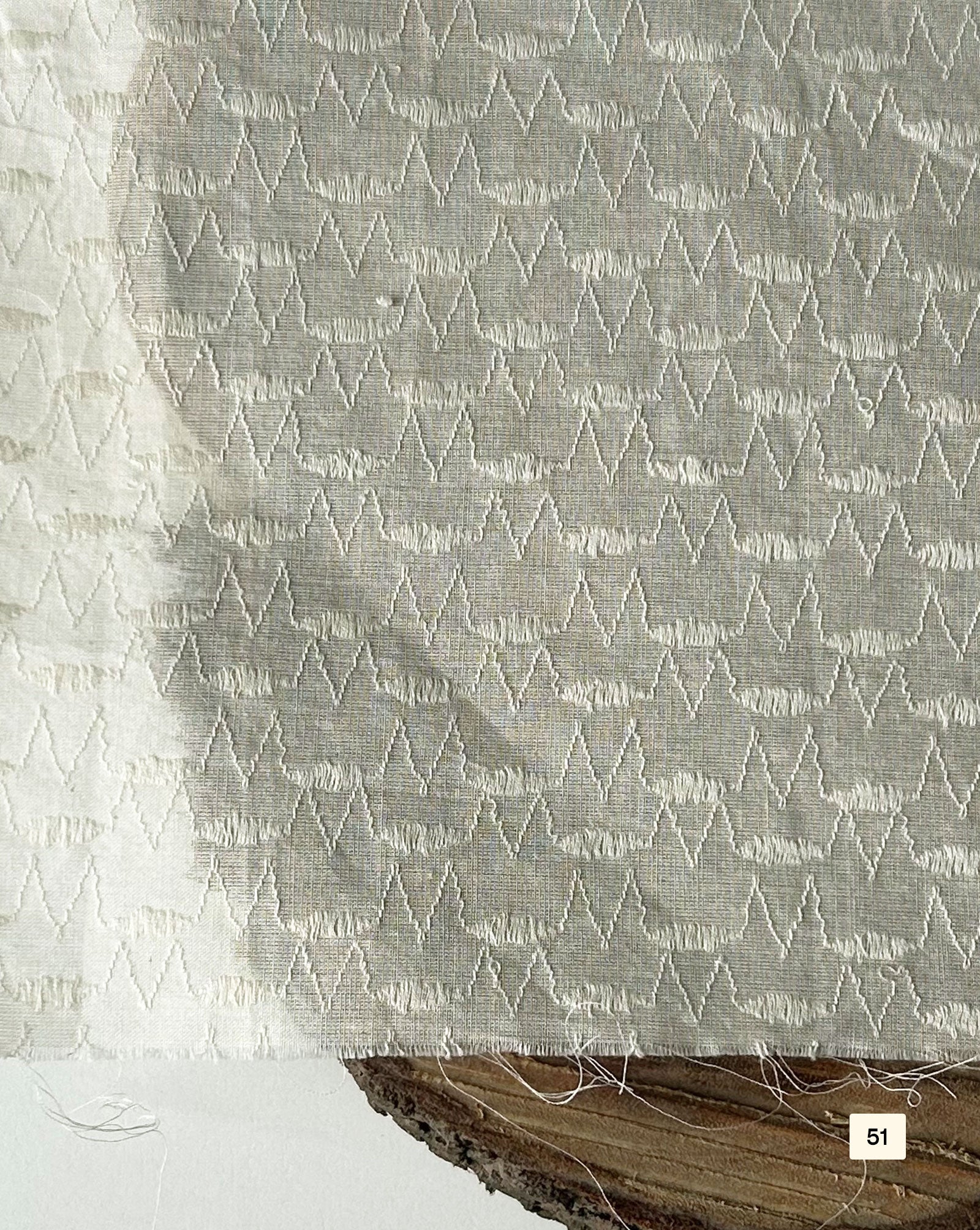 Greige Cotton Dobby fabric 48"