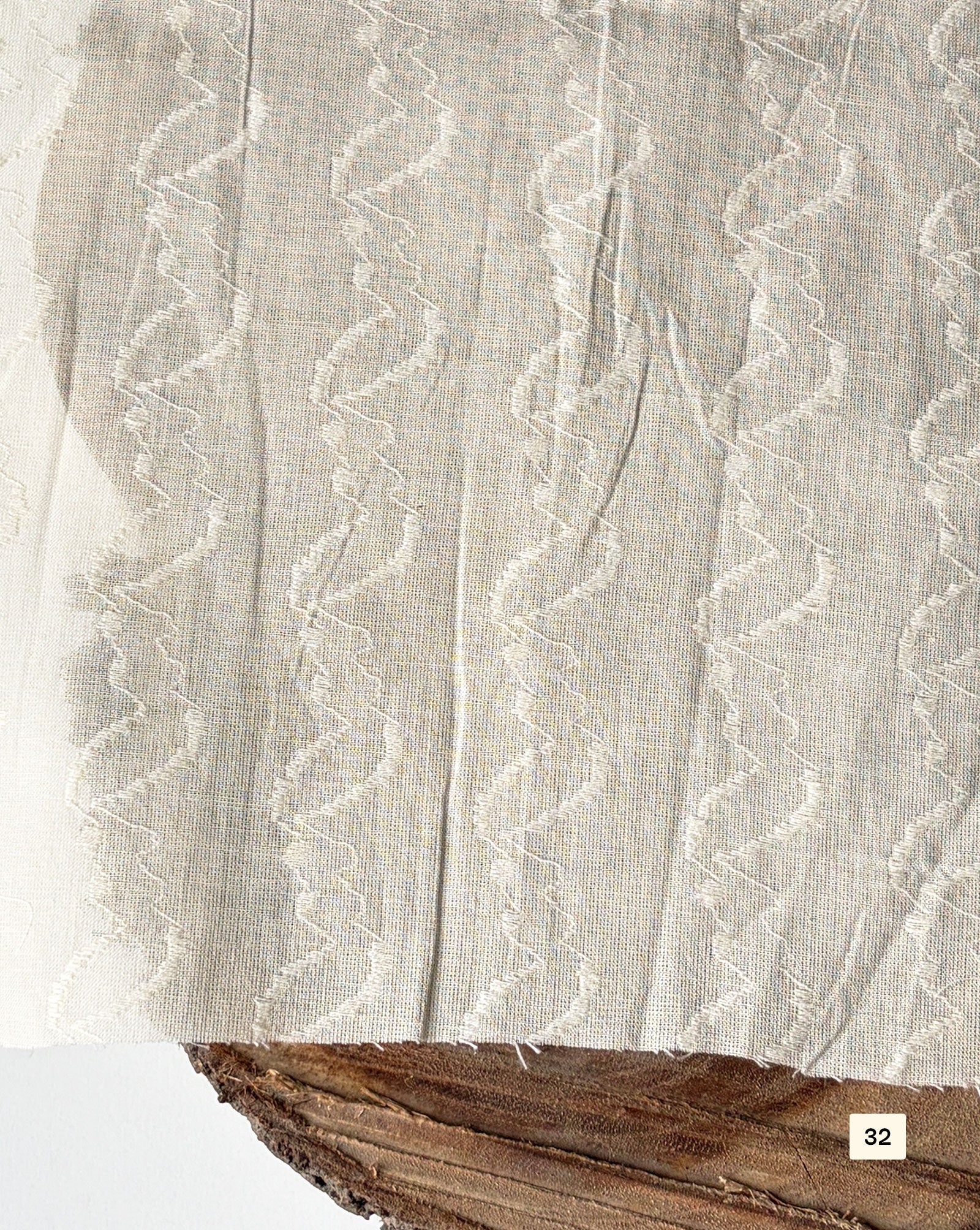 Greige Cotton Dobby fabric 48"