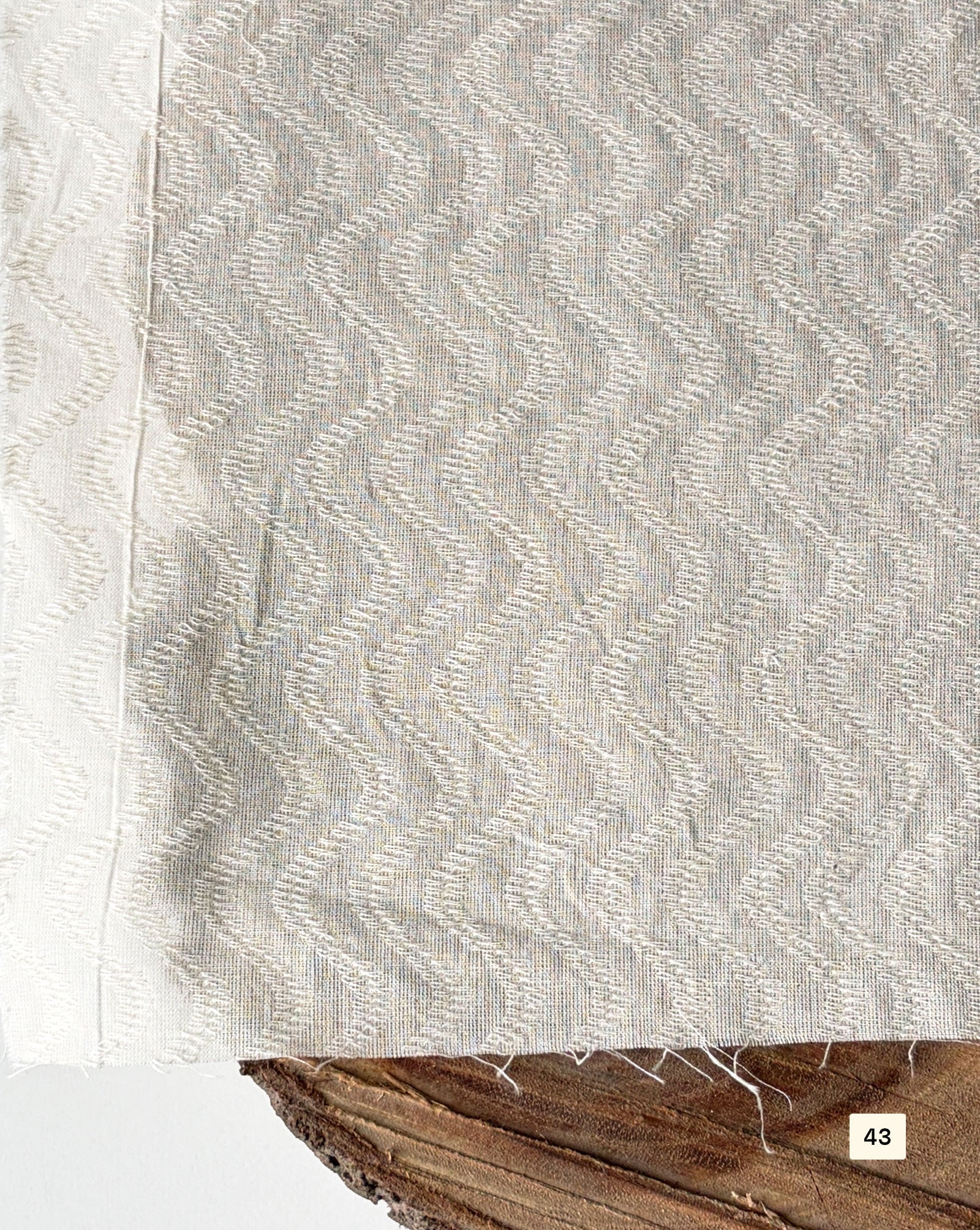 Greige Cotton Dobby fabric 48"