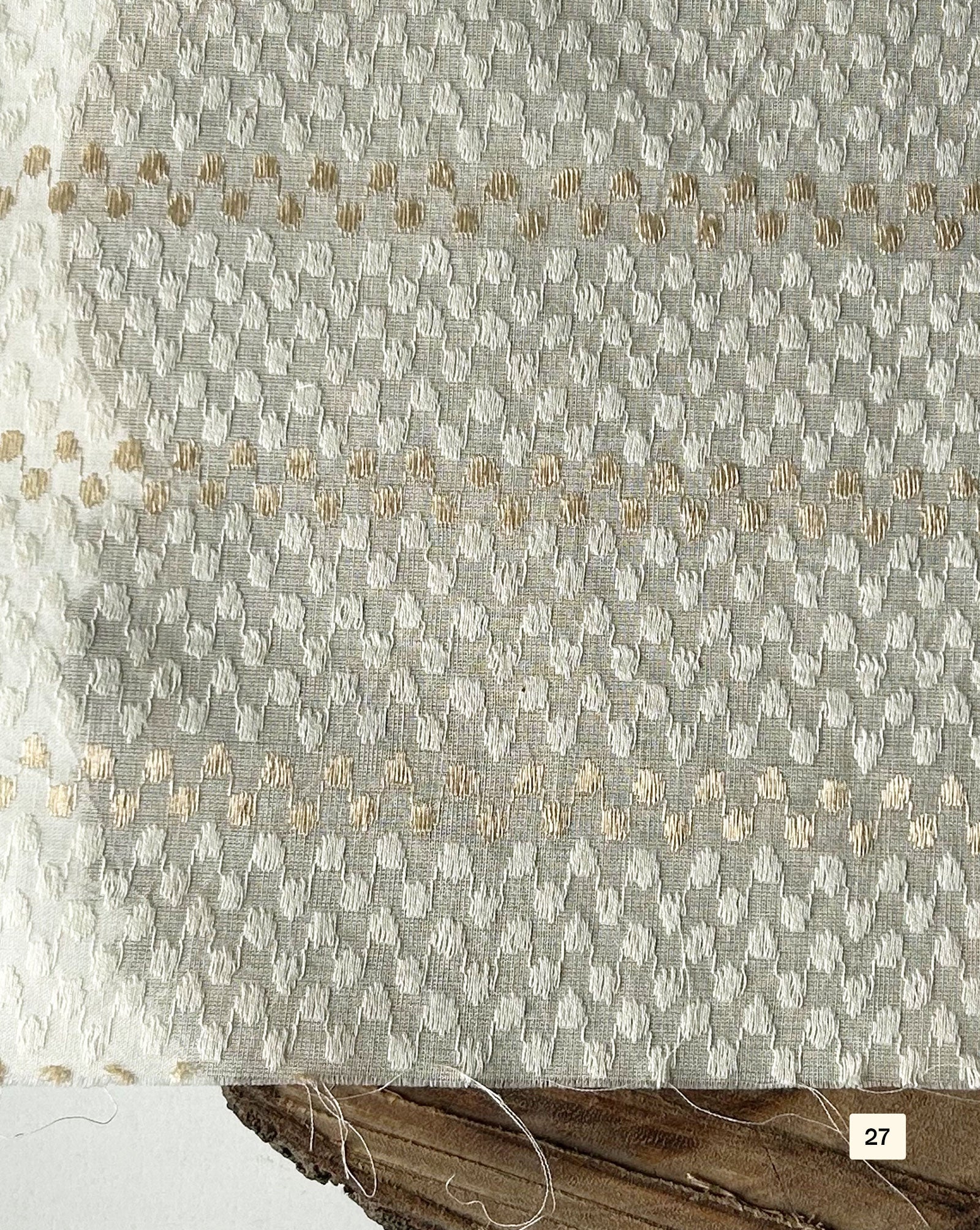 Greige Cotton Dobby fabric 48"