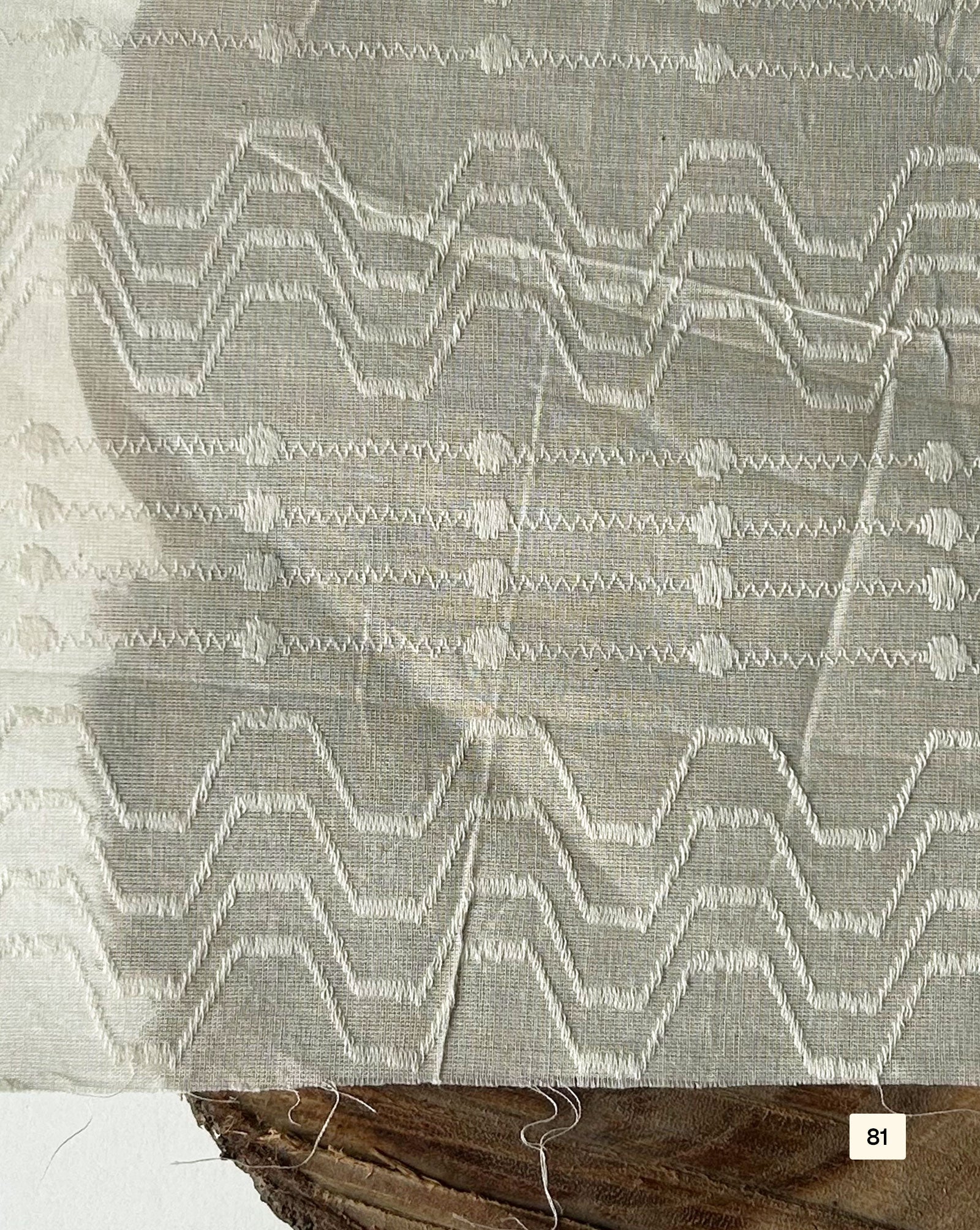 Greige Cotton Dobby fabric 48"