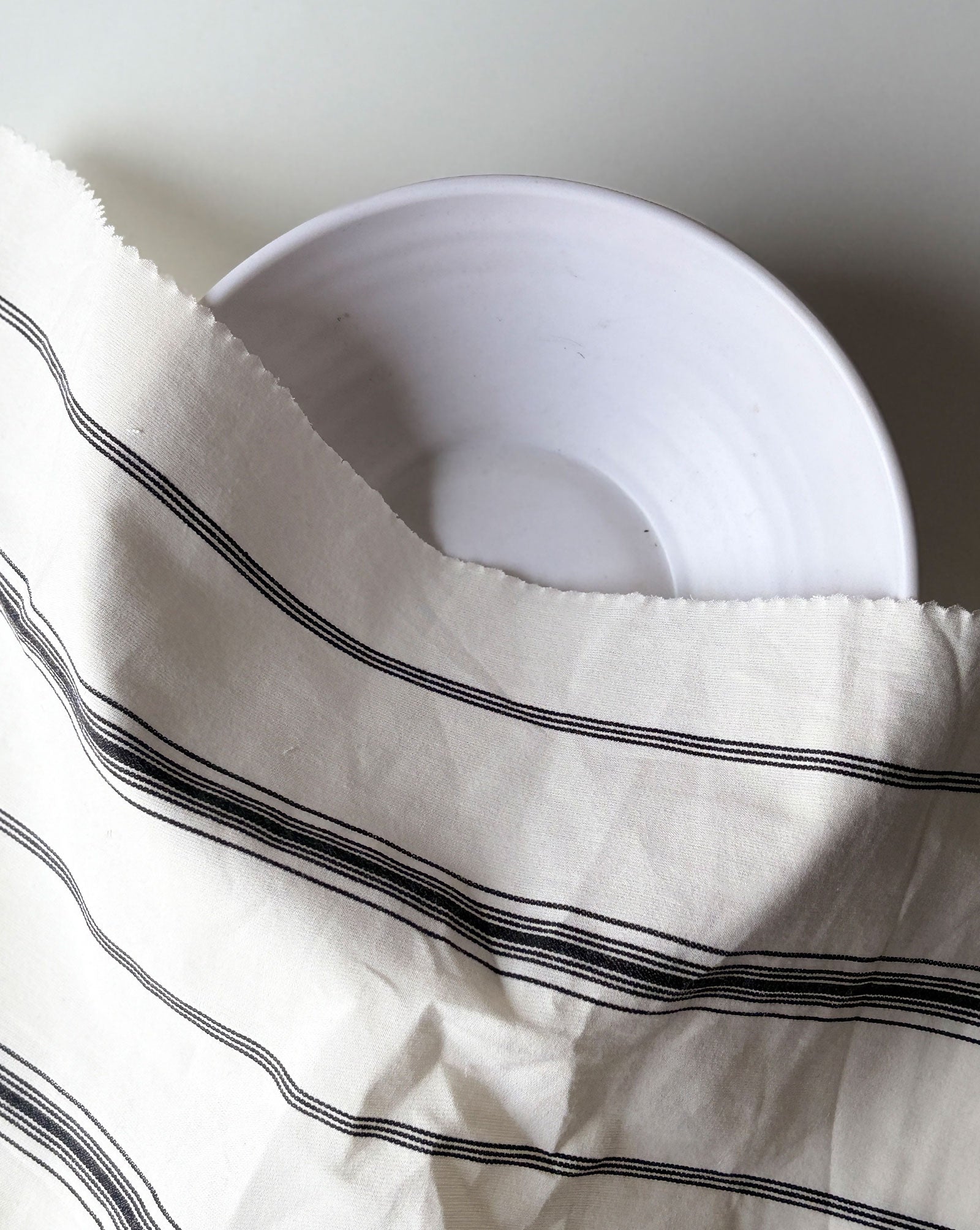 100% Cotton Black & White Dobby Fabric 60"