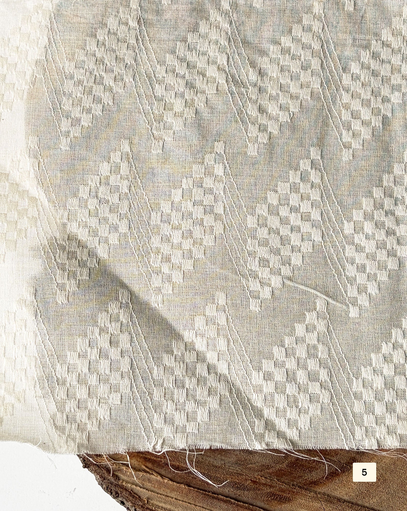 Greige Cotton Dobby fabric 48"