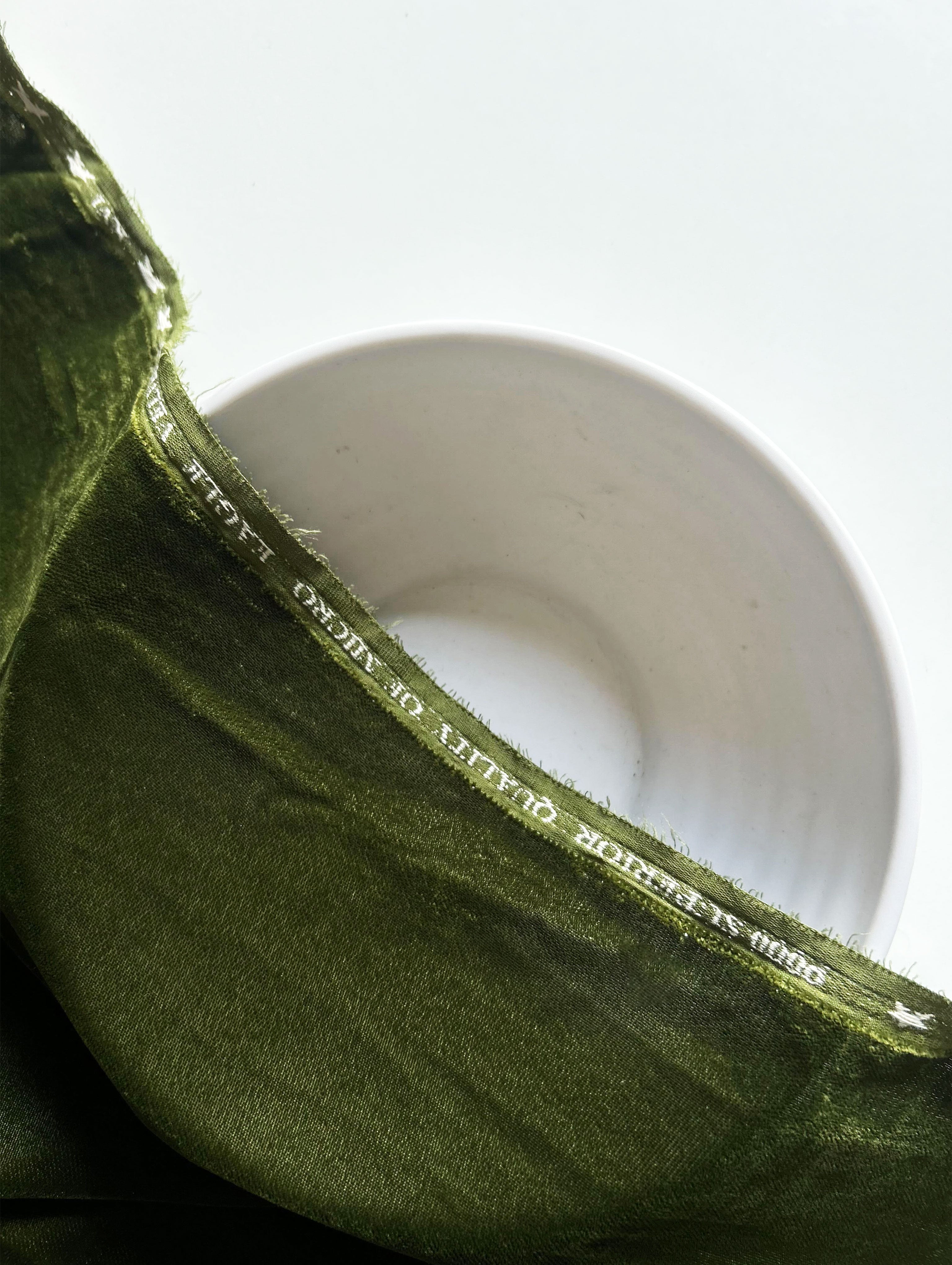 Green Micro Velvet 9000 Mill Dyed Fabric 56"