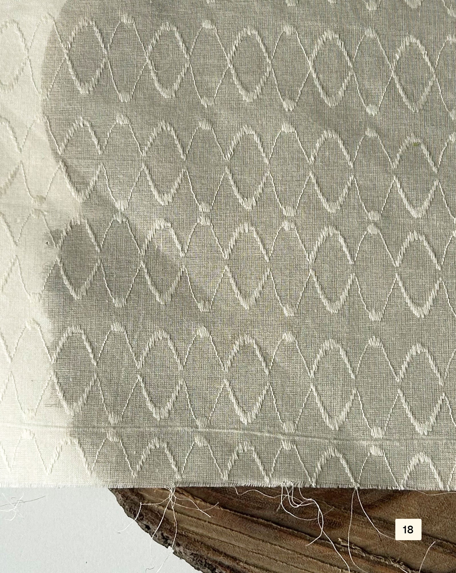 Greige Cotton Dobby fabric 48"