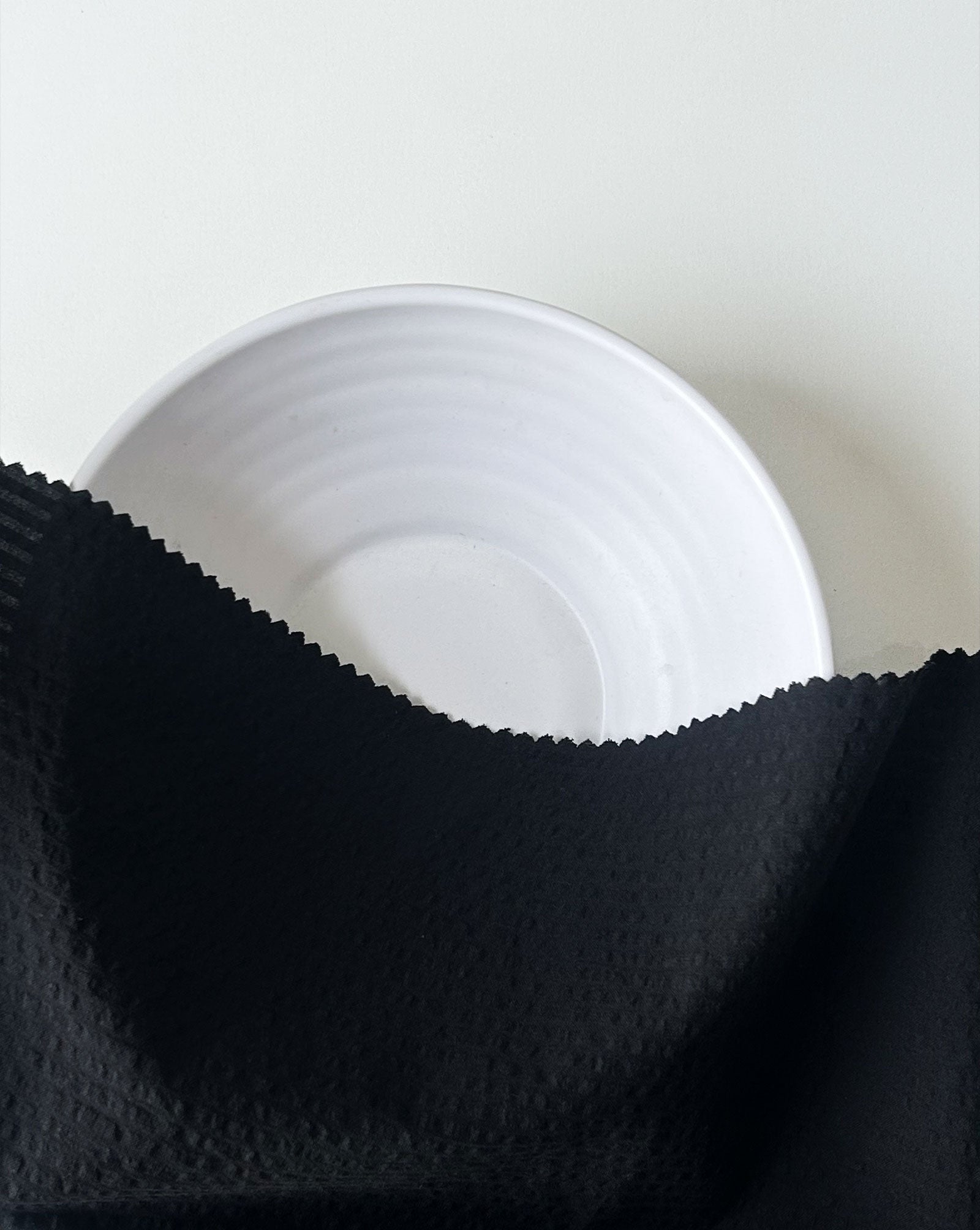 Black Stripe Yarn Dyed Seersucker Fabric 56"