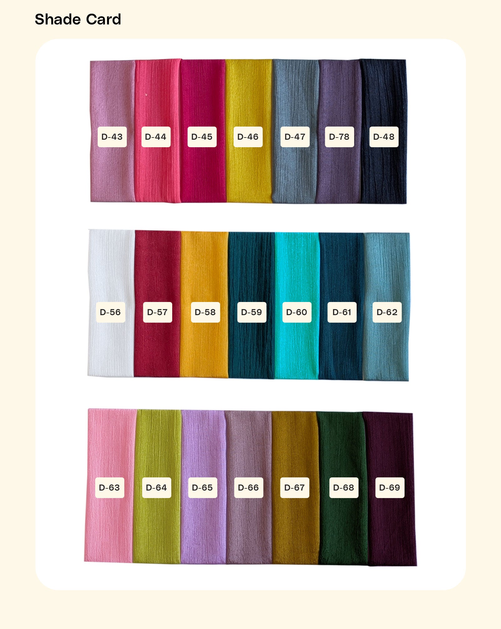 Poly Chinnon Chiffon Fabric 43" - 7 kg