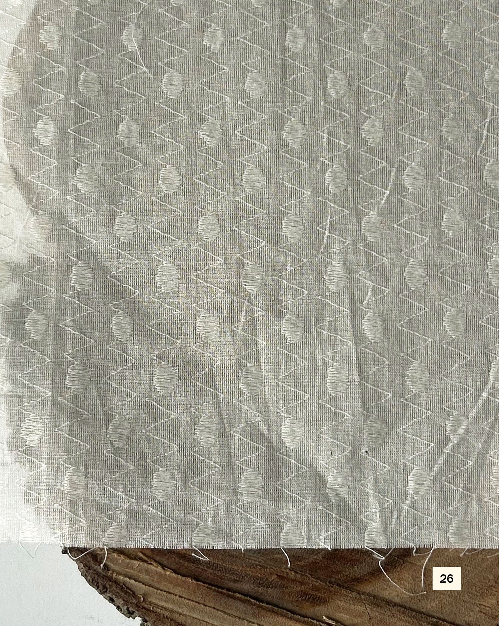 Greige Cotton Dobby fabric 48"