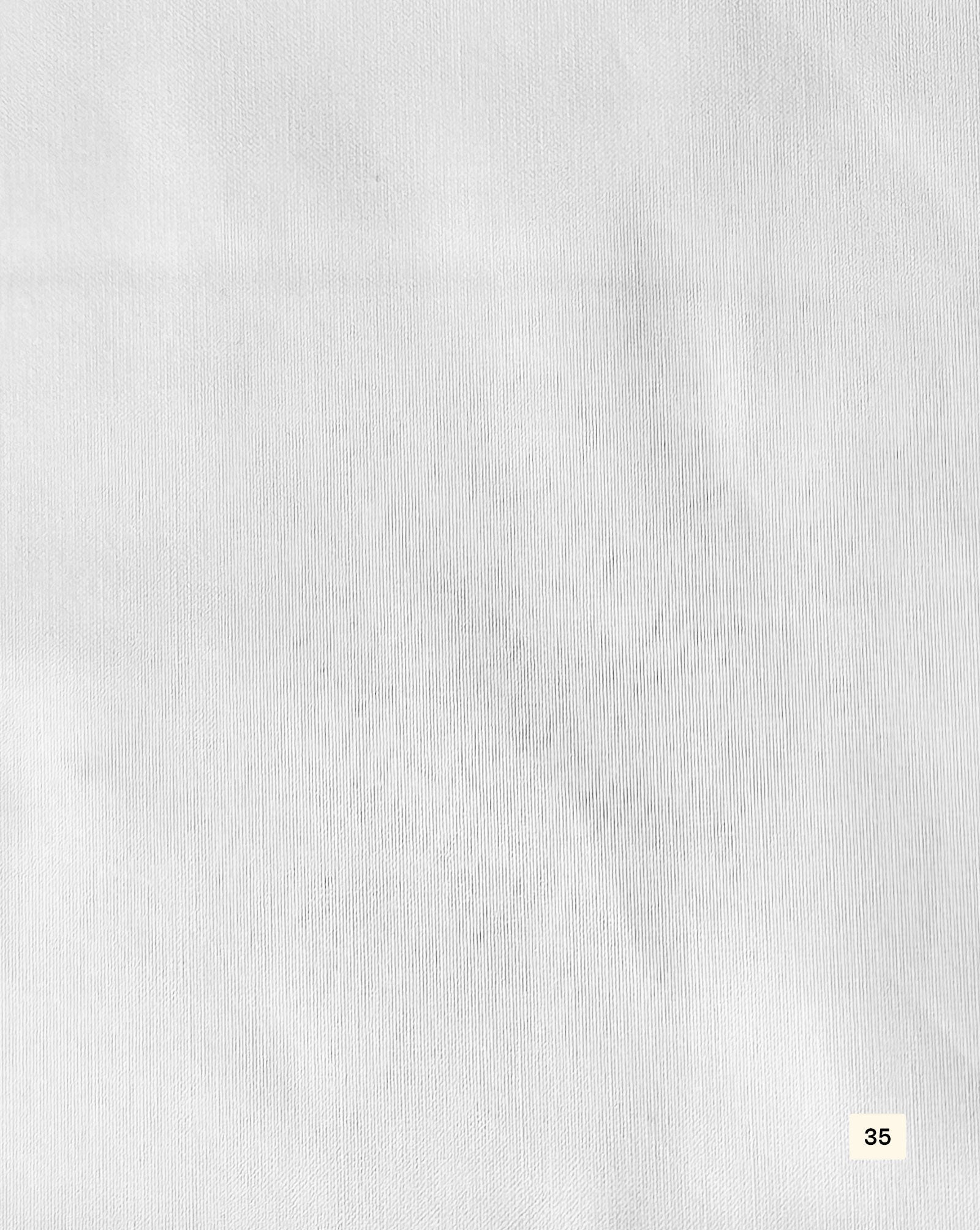Cotton Poly Oxford White Fabric 58"