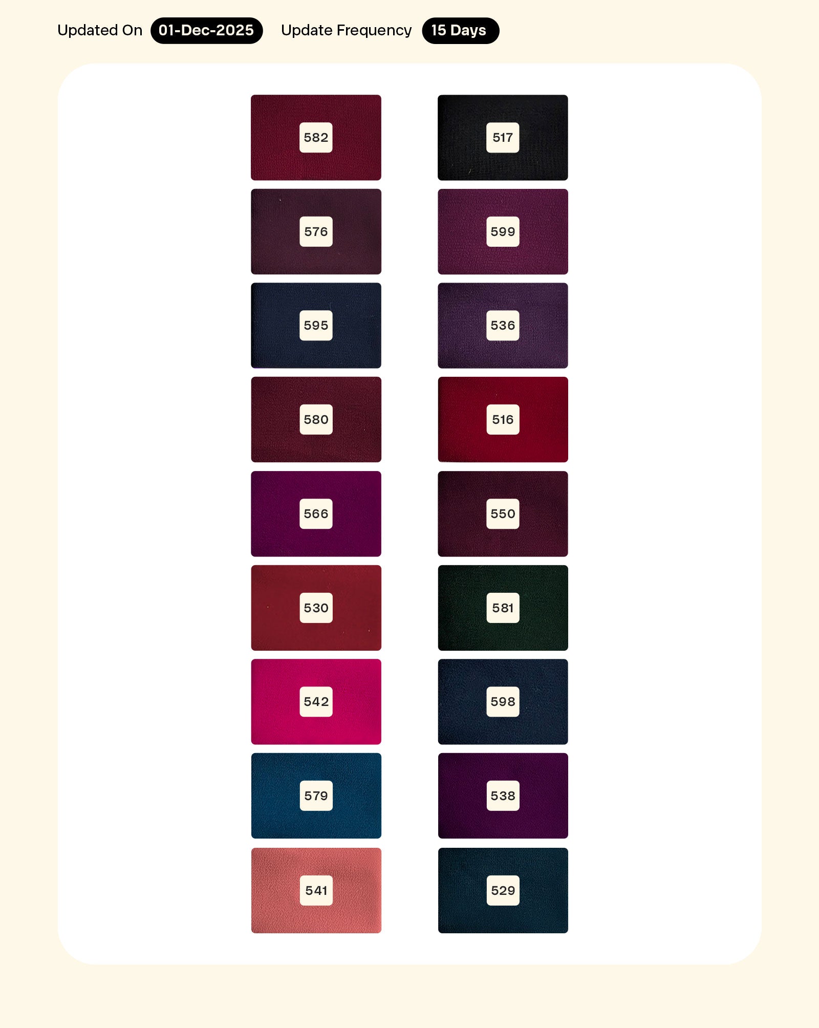 Heavy Poly Georgette Mill Dyed Fabric - 8.5 kg