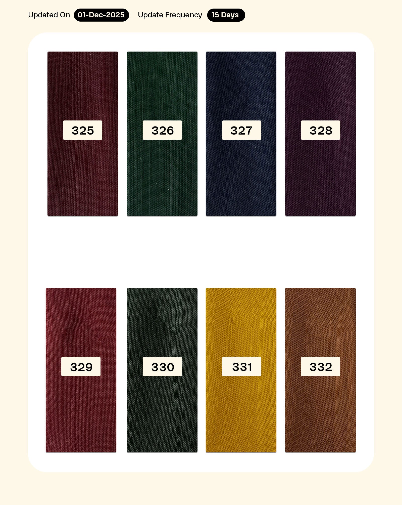 Poly Single Sided Slub Mill Dyed Fabric 48" - 12 kg