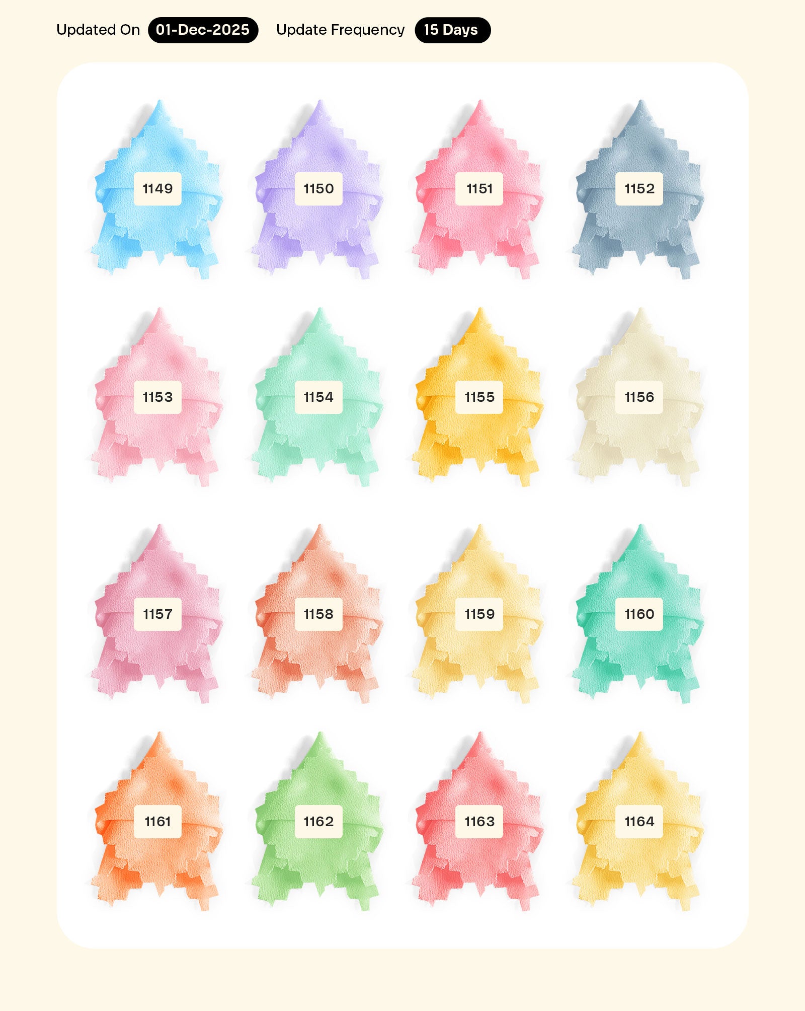 Poly Faux Georgette Mill Dyed Fabric - 7 kg