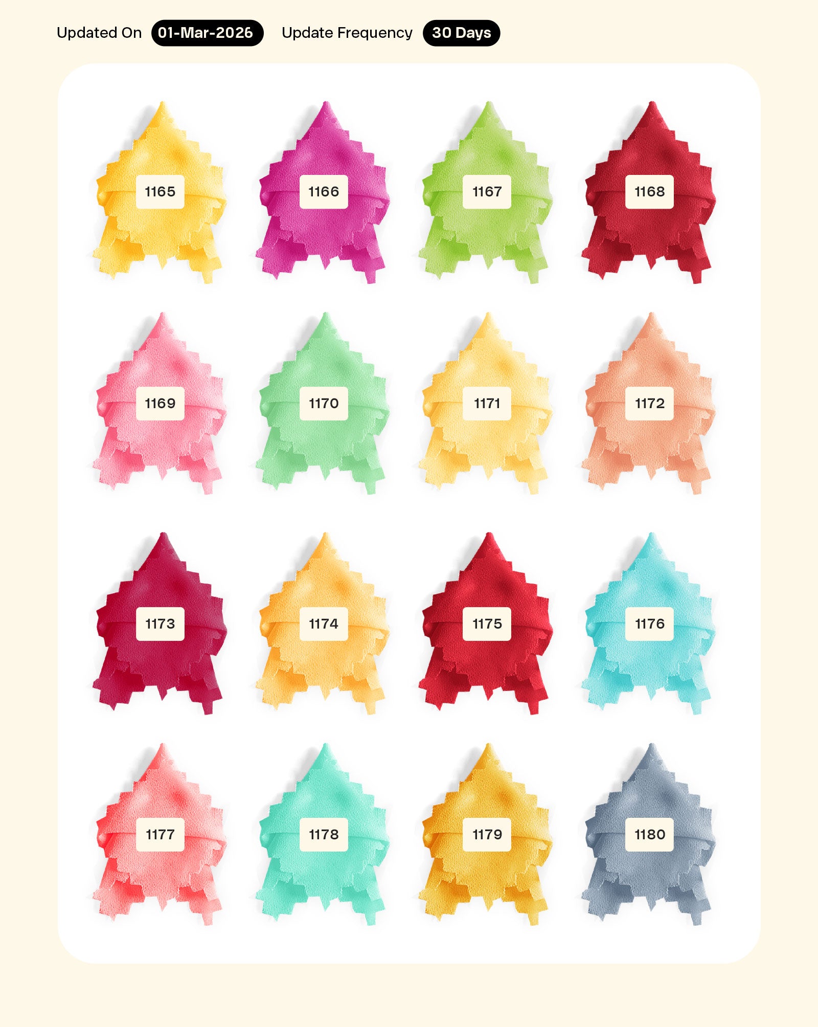 Poly Faux Georgette Mill Dyed Fabric - 7 kg