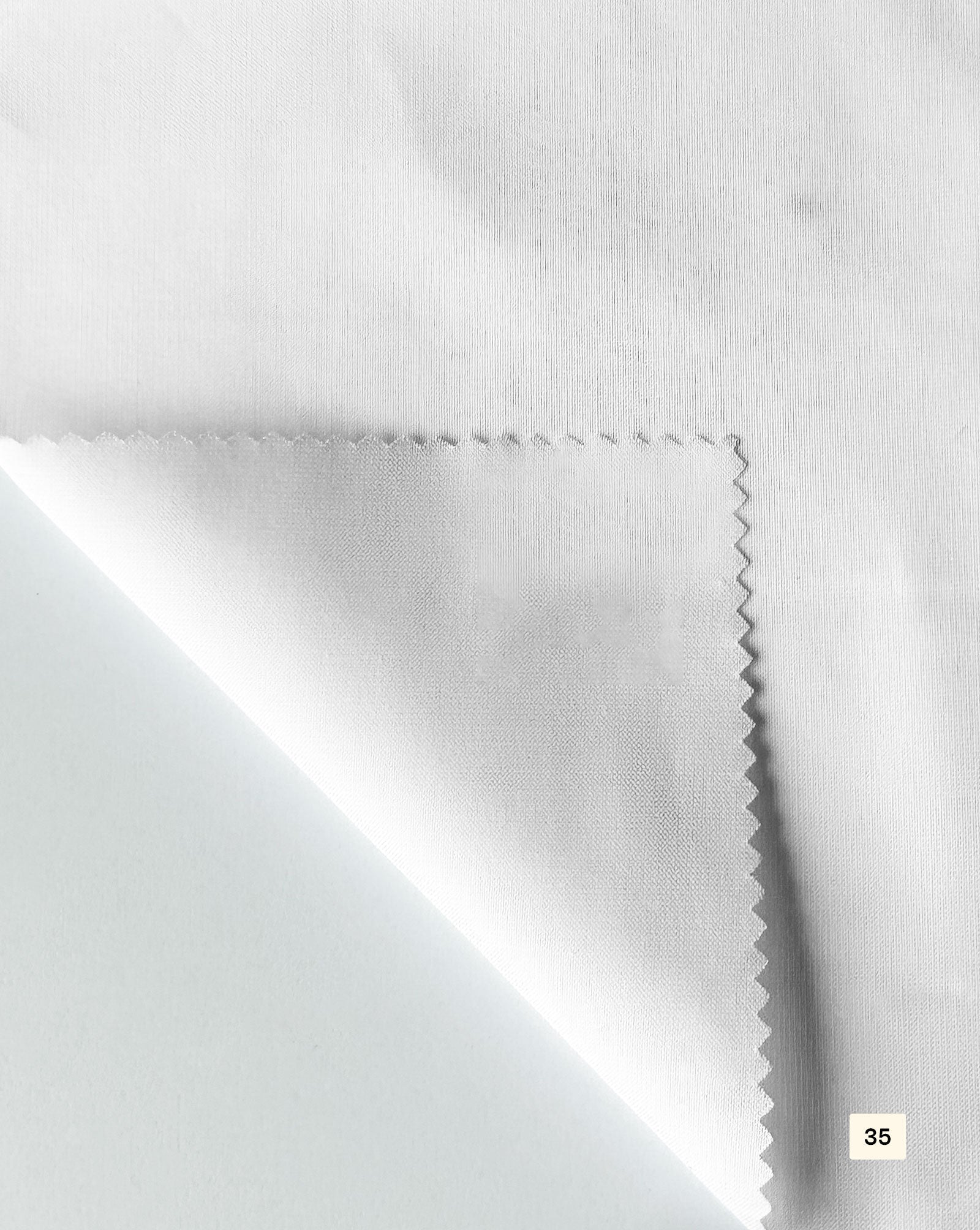 Cotton Poly Oxford White Fabric 58"
