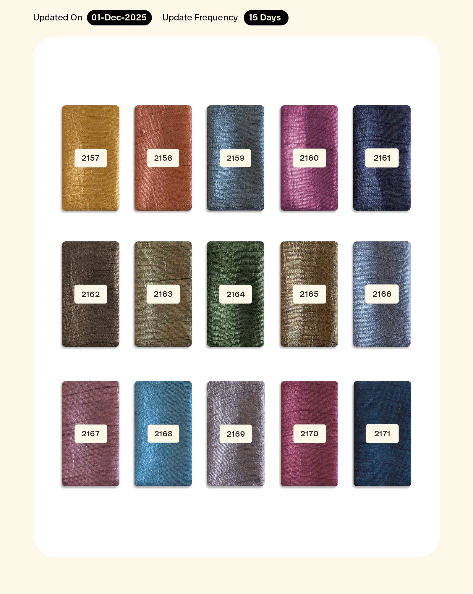 Poly Slub Satin Fabric - 11.5 kg