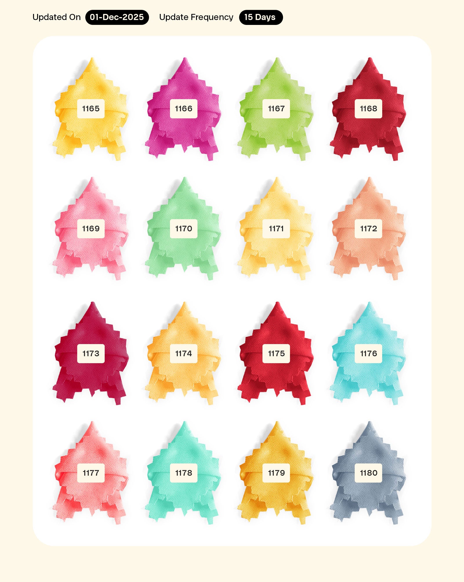 Poly Faux Georgette Mill Dyed Fabric - 7 kg