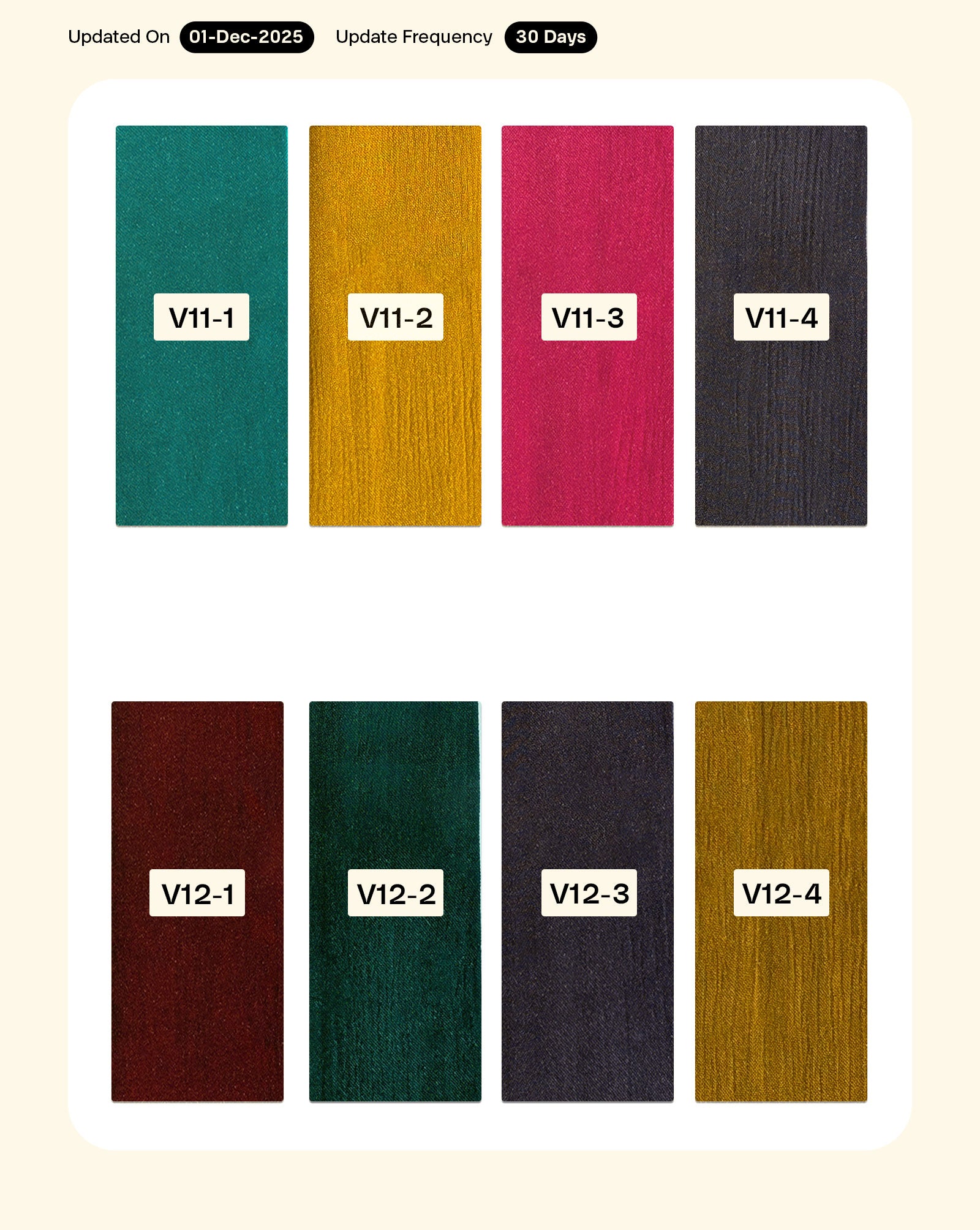 Viscose Chinnon Chiffon Mill Dyed Fabric 42" - 6 kg