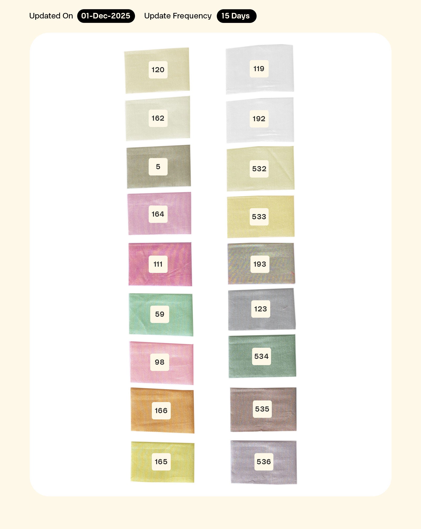 Poly Viscose Mill Dyed Fabric (Modal Chanderi) - 6 kg