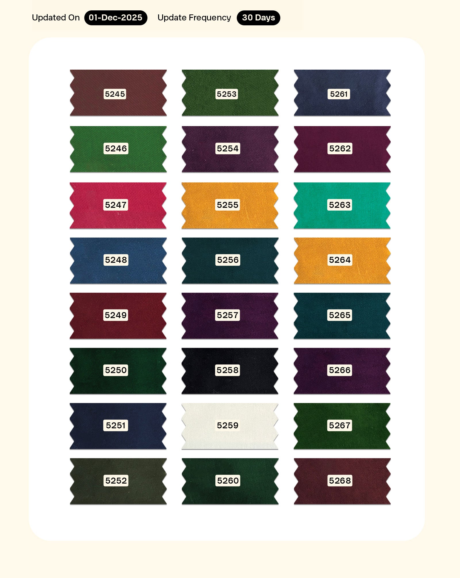 Cotton Jam Satin Mill Dyed Fabric 42" - 10 kg